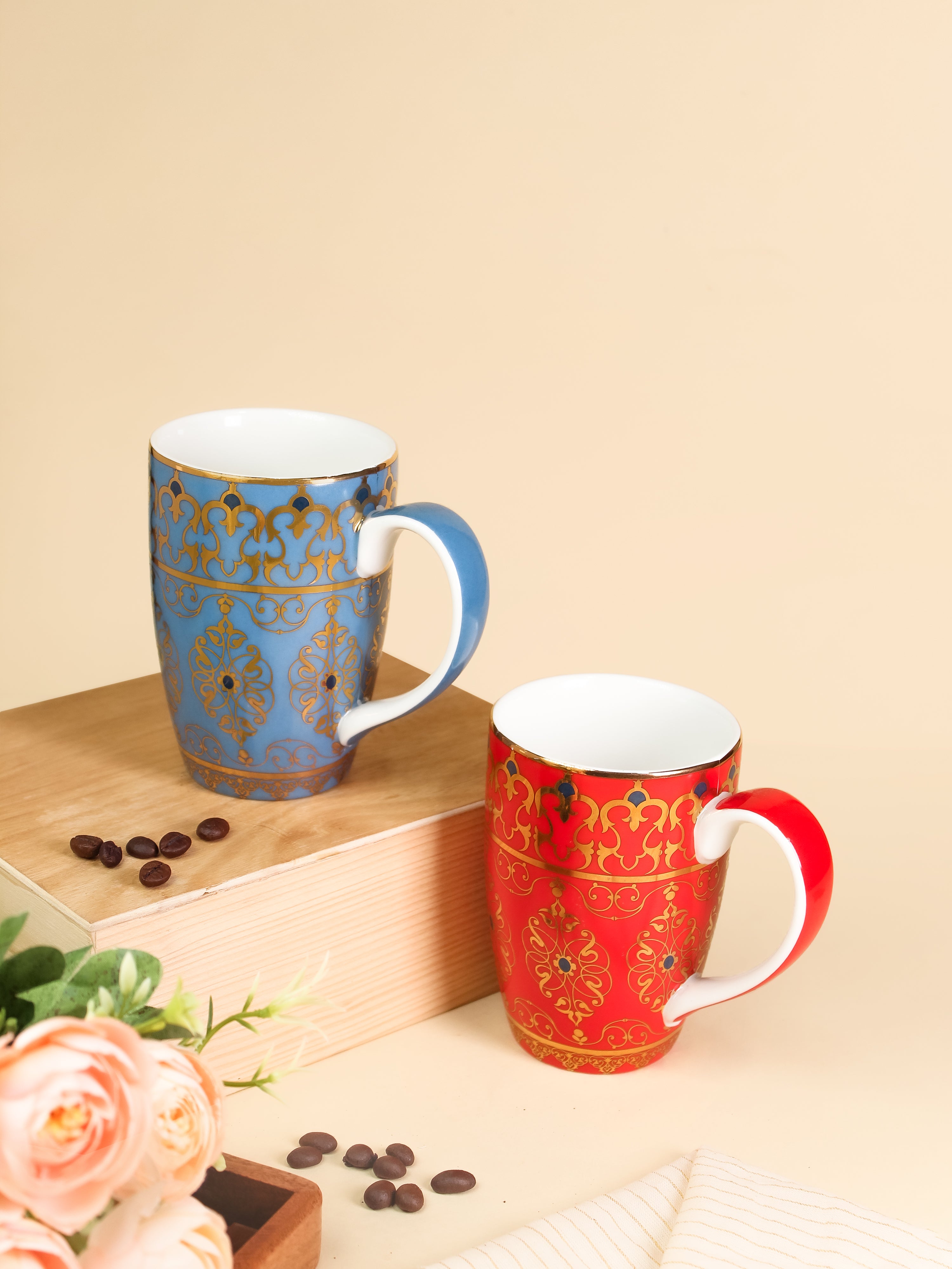 Magnus Mughal Royal Coffee Mug | Elegant Porcelain - Vola Global