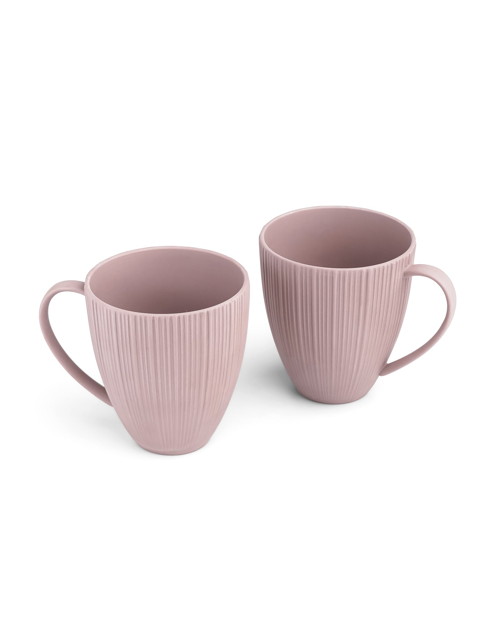 Vogue Diamond Fine Porcelain Mug Set of 2 – Faceted Mugs for Stylish Tea & Coffee - Vola Global