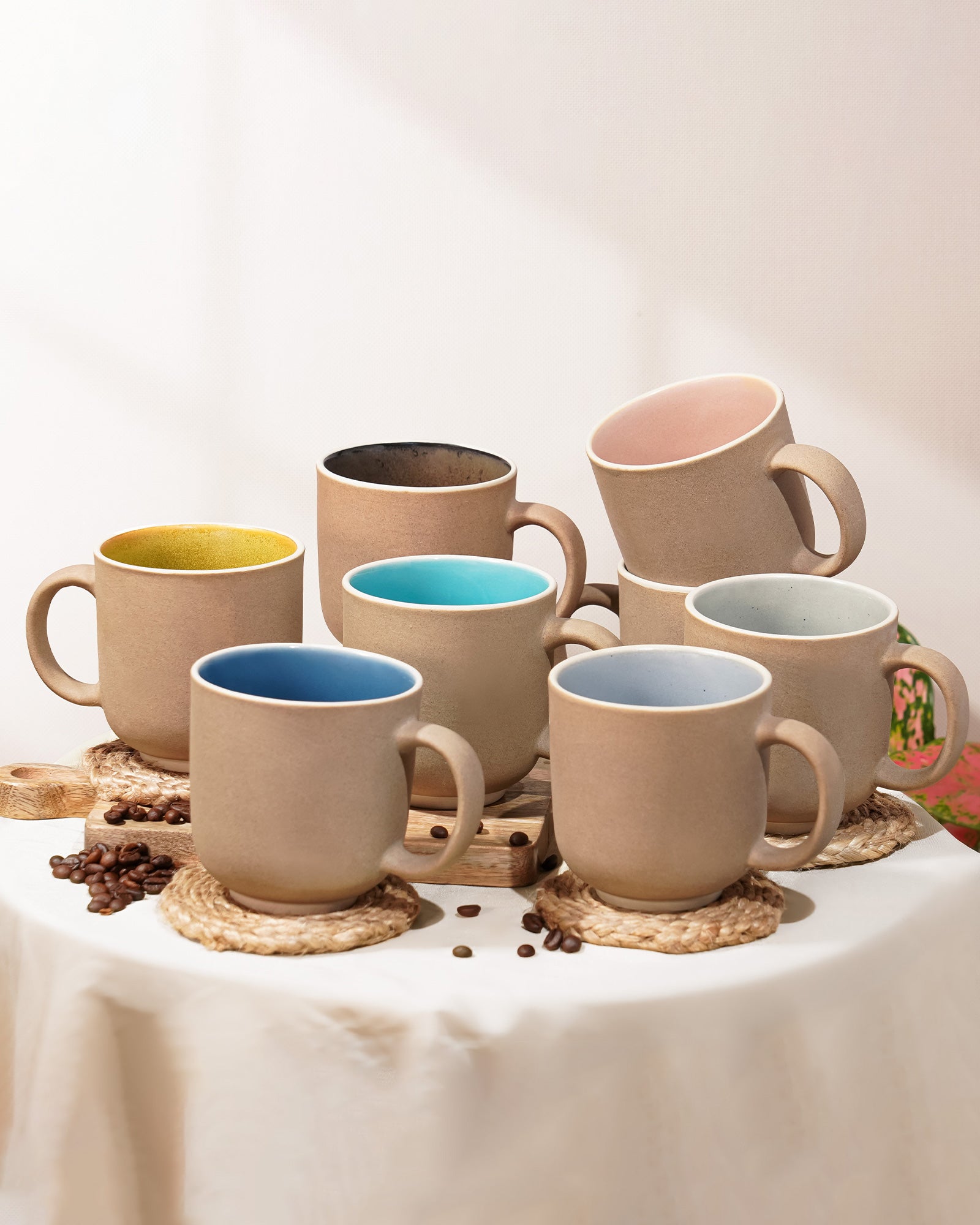 450 ml Elemental Shades Mug – Large matte porcelain mug in earthy tones for coffee or tea