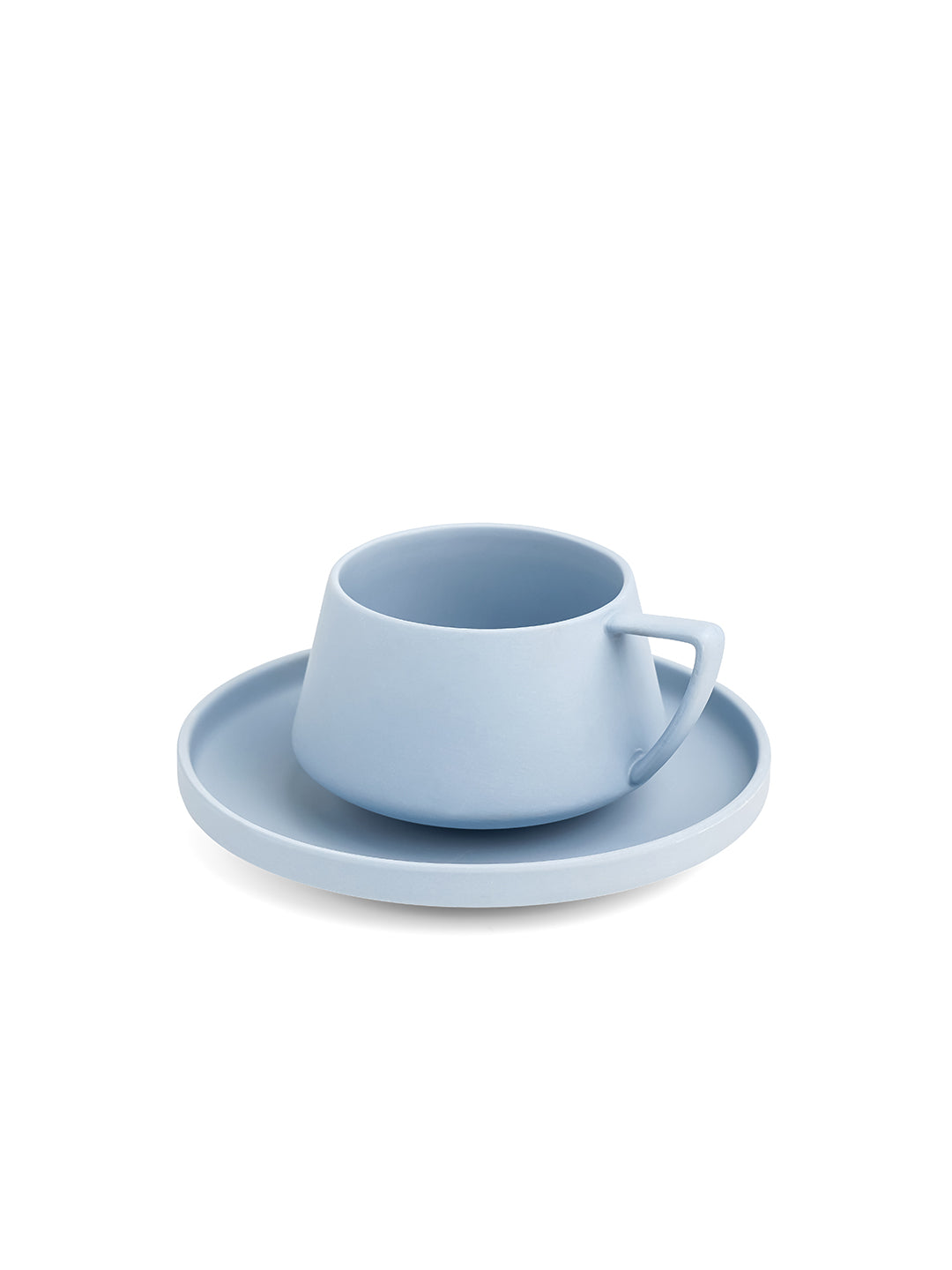 Vogue Elevated Fine Porcelain Cup & Saucer Set of 4 – Elevated Base Design for Tea & Coffee - Vola Global