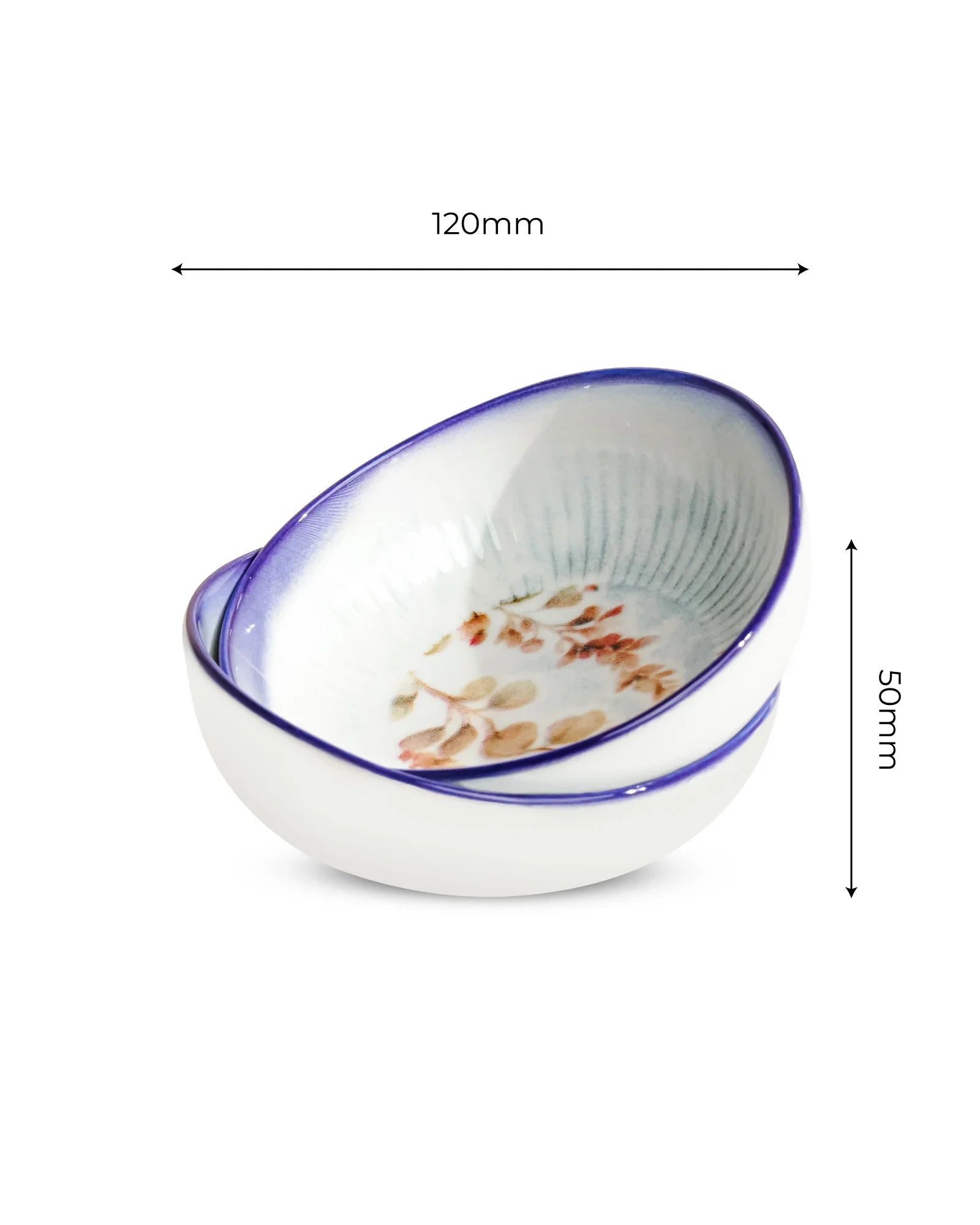 Pixel Round Elevated Fine Porcelain Bowl – 12 cm Designer Snack & Side Bowl Set of 4 - Vola Global