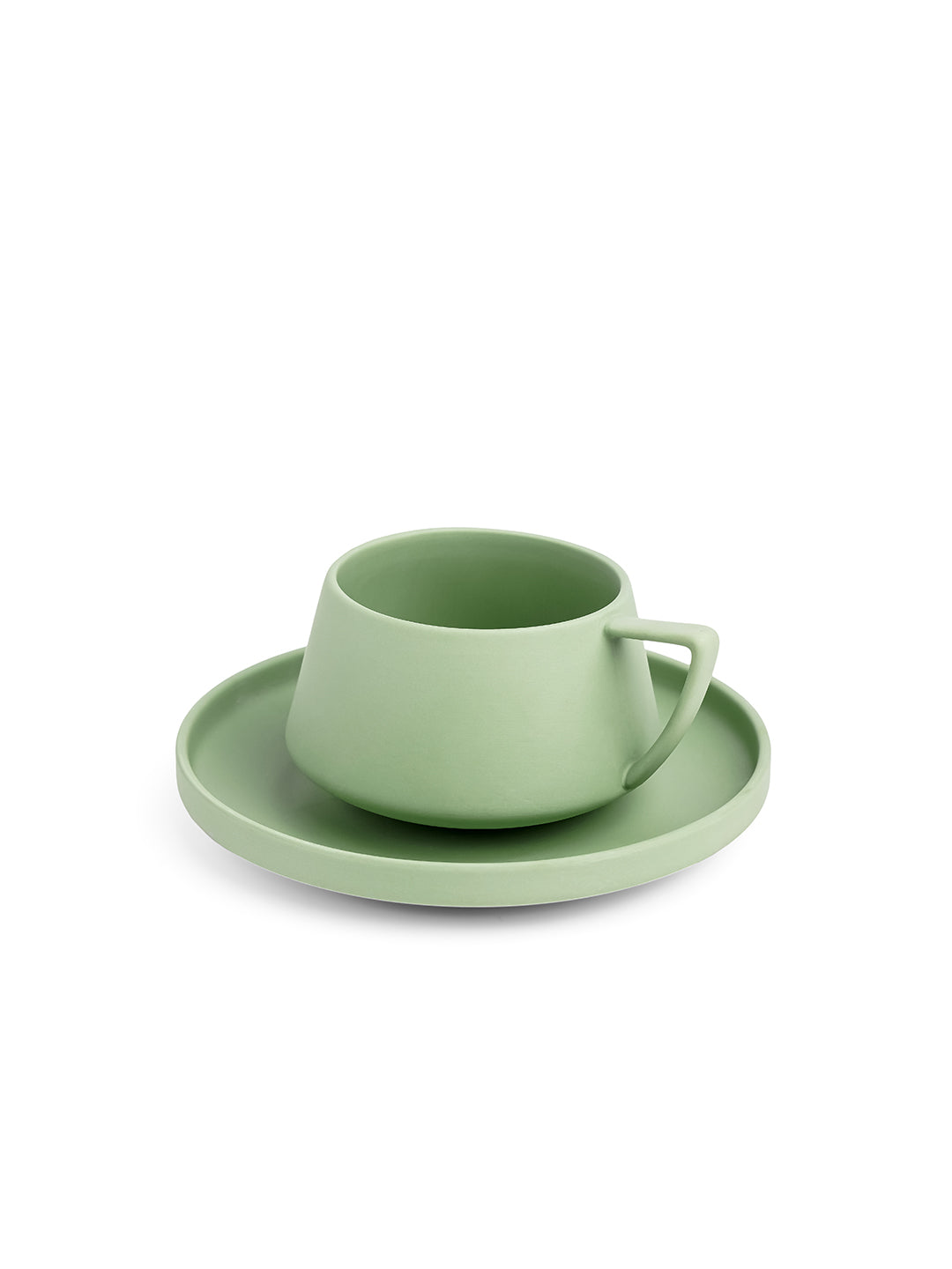 Vogue Elevated Fine Porcelain Cup & Saucer Set of 4 – Elevated Base Design for Tea & Coffee - Vola Global