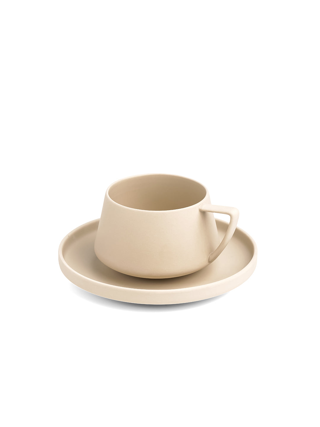 Vogue Elevated Fine Porcelain Cup & Saucer Set of 4 – Elevated Base Design for Tea & Coffee - Vola Global