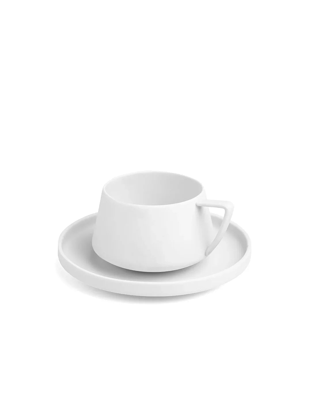 Vogue Elevated Fine Porcelain Cup & Saucer Set of 4 – Elevated Base Design for Tea & Coffee - Vola Global