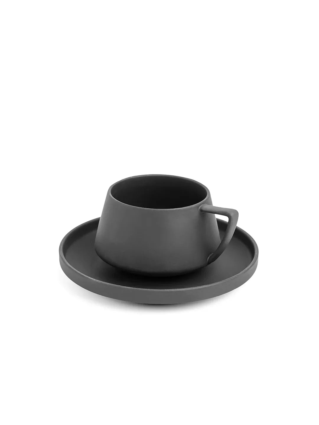 Vogue Elevated Fine Porcelain Cup & Saucer Set of 4 – Elevated Base Design for Tea & Coffee - Vola Global