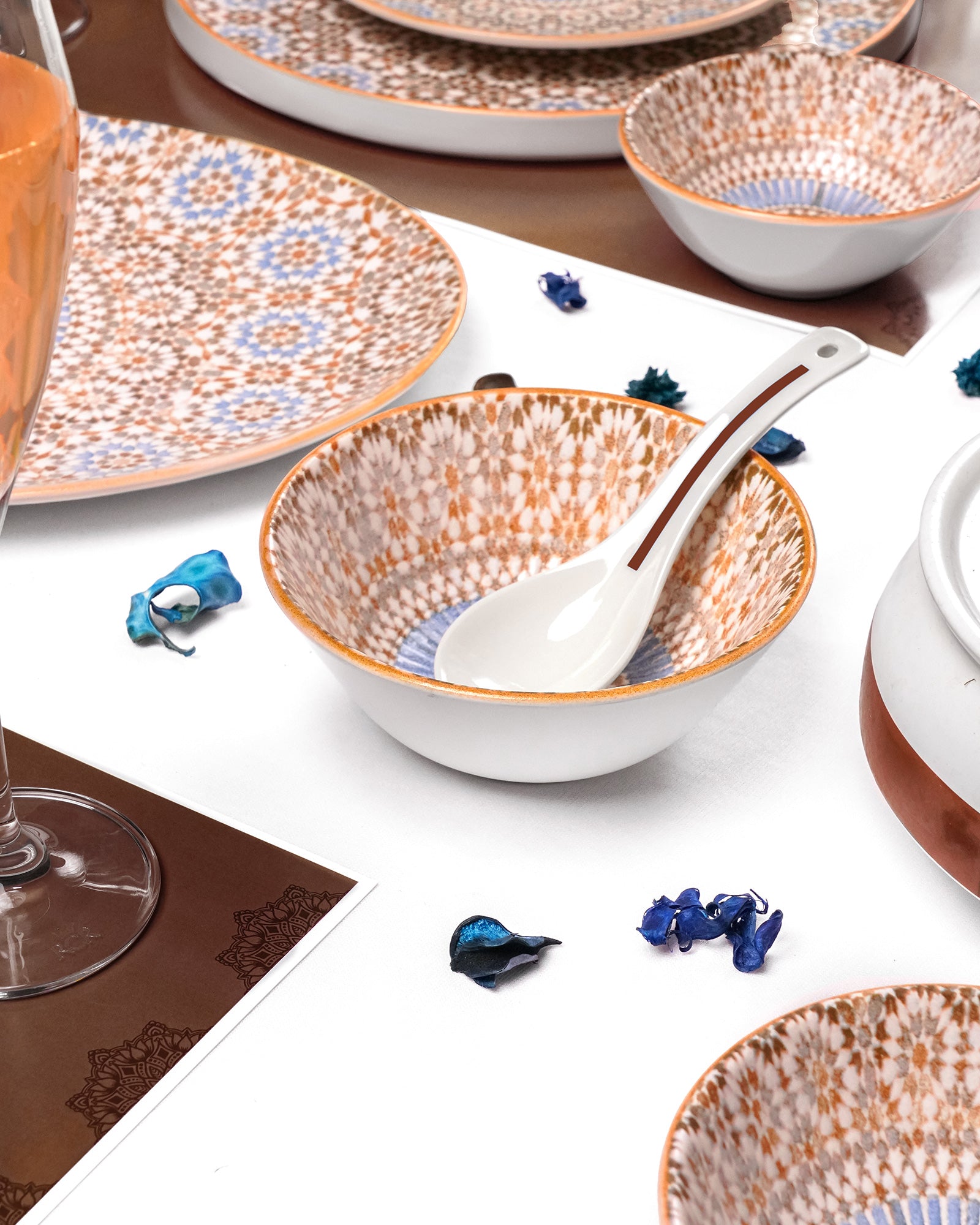35 Pcs || Pixel Collection Dinnerware - Morocco