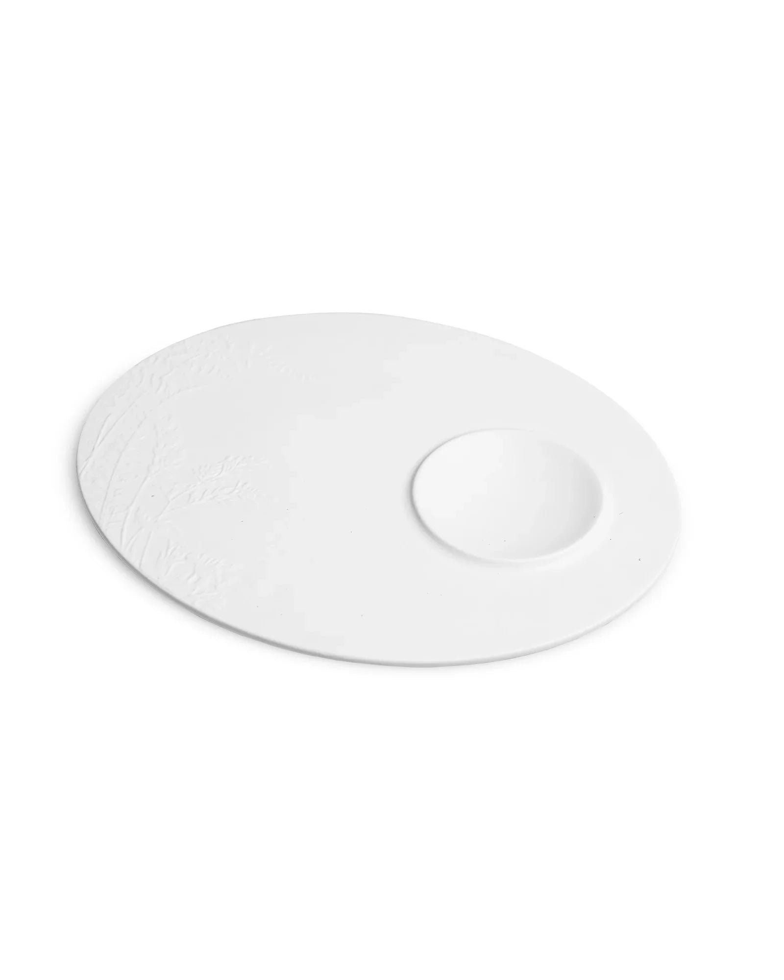 Vogue Series Fine Porcelain Fern-Shaped Platter – Elegant Serving Dish - Vola Global