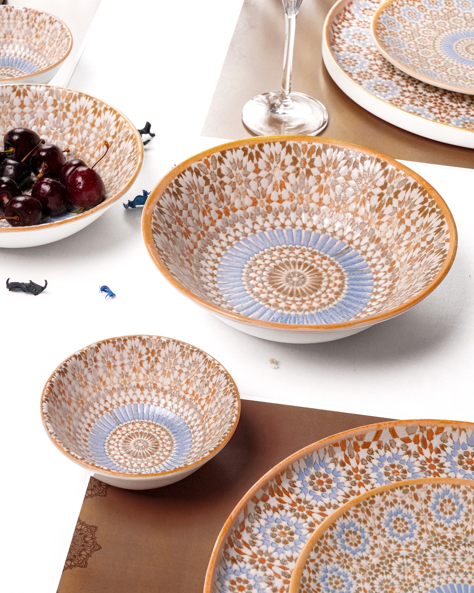 35 Pcs || Pixel Collection Dinnerware - Morocco