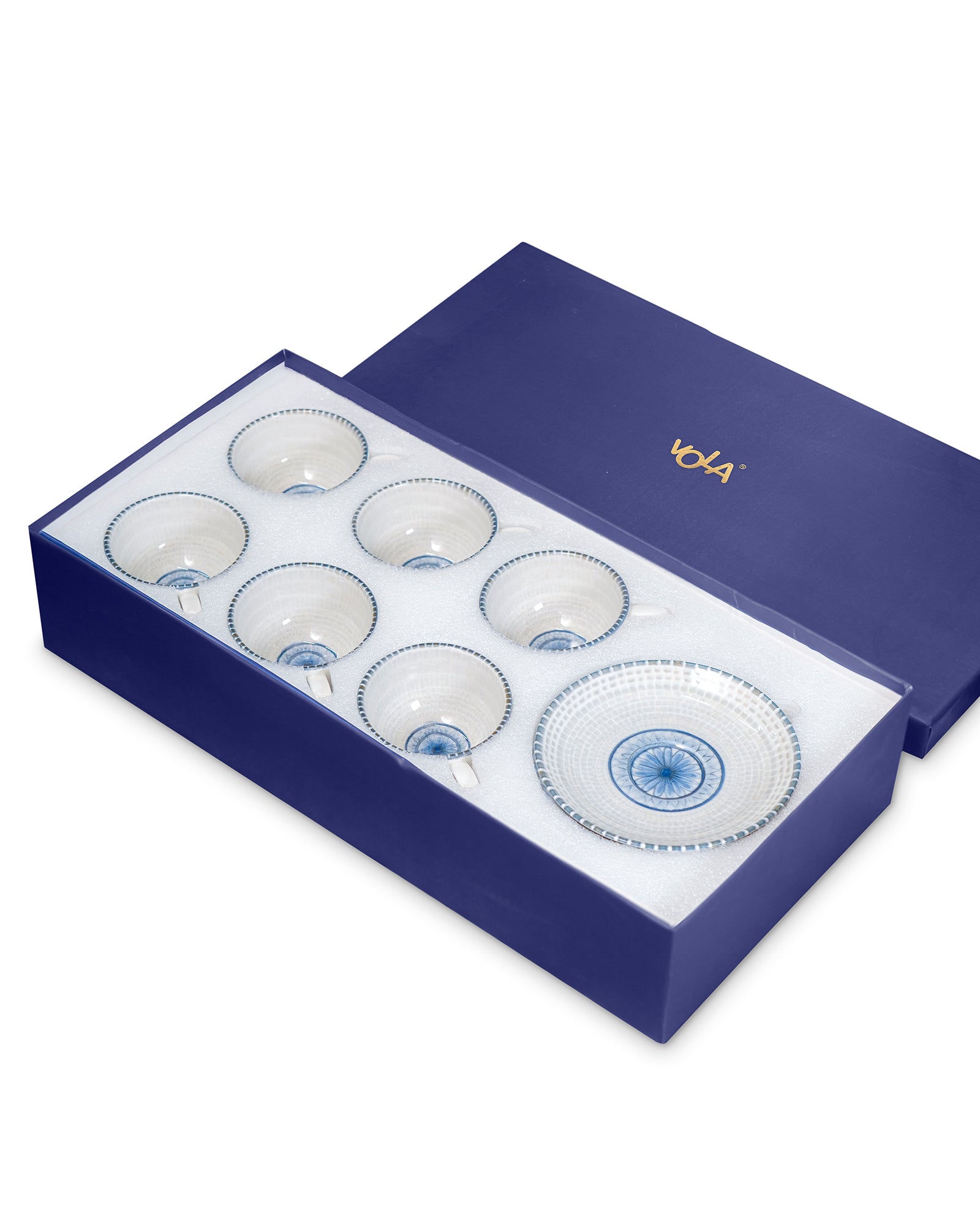 Pixel Collection Cookie Delight Brew Set – 12 Pc Premium Porcelain Tea Cup & Saucer Set (160ml)