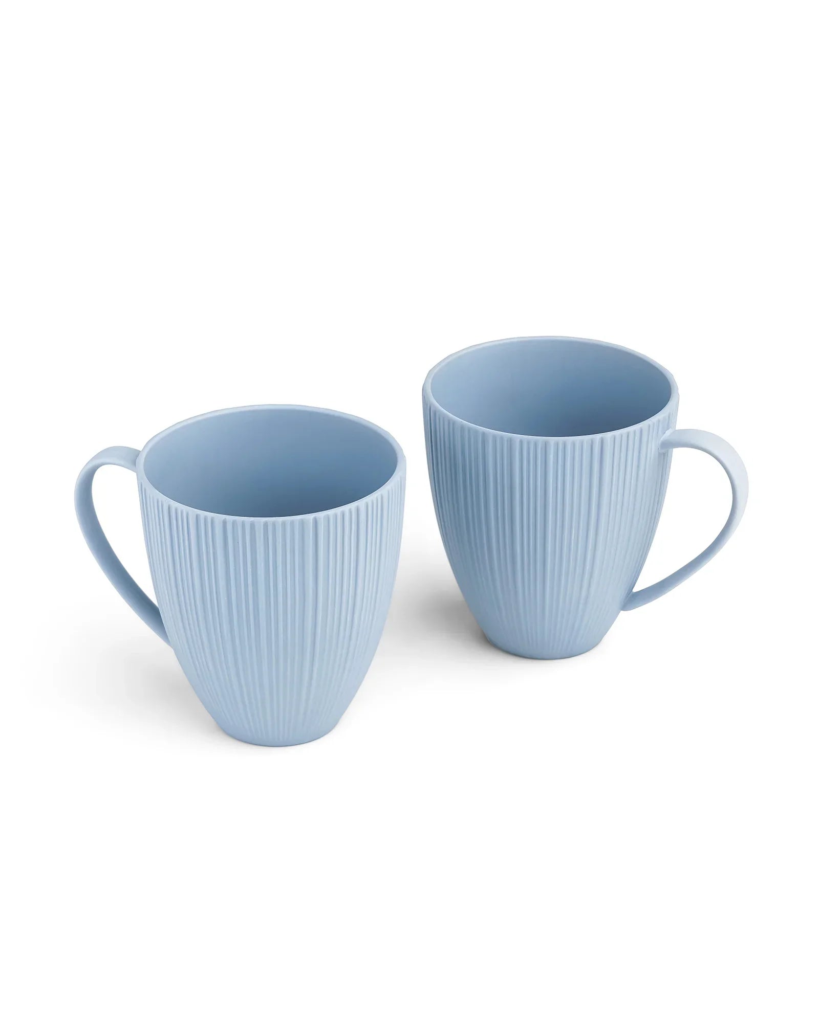 Vogue Diamond Fine Porcelain Mug Set of 2 – Faceted Mugs for Stylish Tea & Coffee - Vola Global