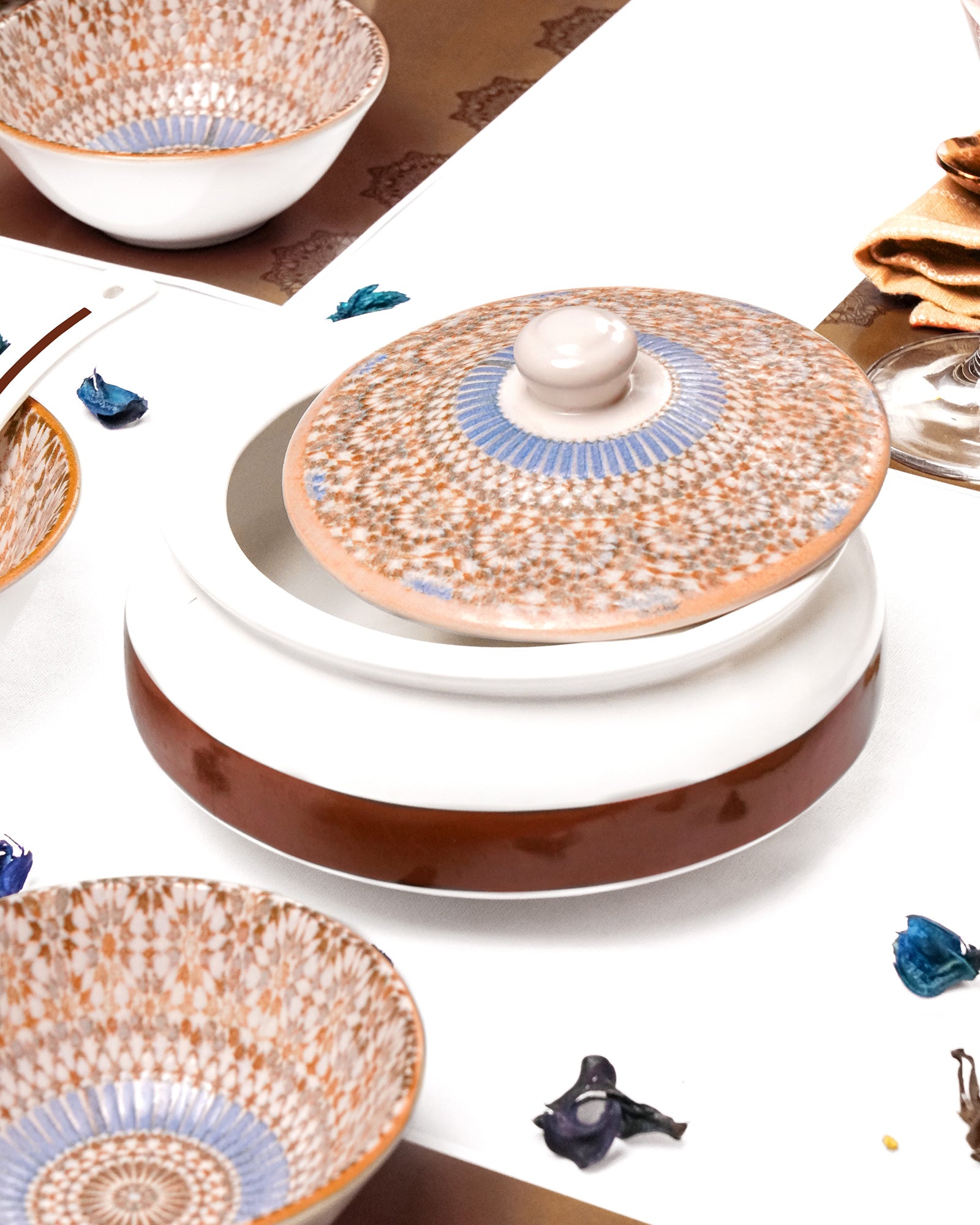 35 Pcs || Pixel Collection Dinnerware - Morocco
