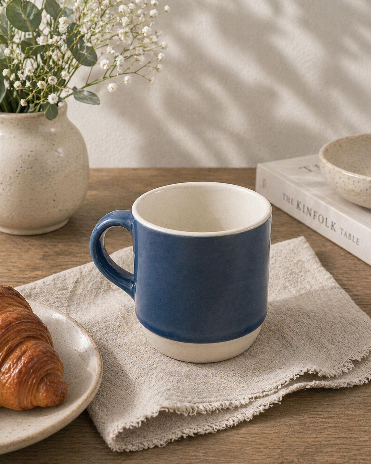 Elemental Shades Stoneware Mug – Matte Coffee & Tea Mug in Earthy Tones (200 ml & 260 ml) - Vola Global