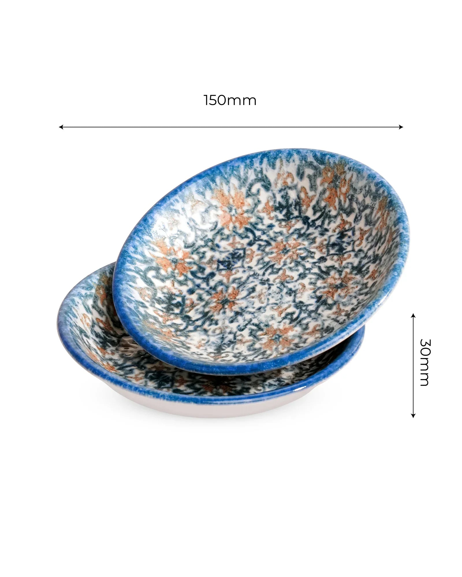 Pixel Chat Plate Set of 2 – Elegant Fine Porcelain Snack Plates with Modern Pixel Design - Vola Global