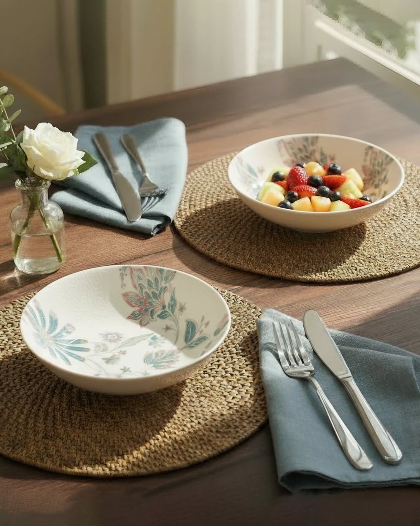 Pixel Collection Coupe Deep Plate Set of 2 – 18cm Premium Porcelain Serving Plates