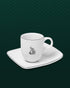 Ḿyur - Espresso: Set of 6 Cups & Saucers