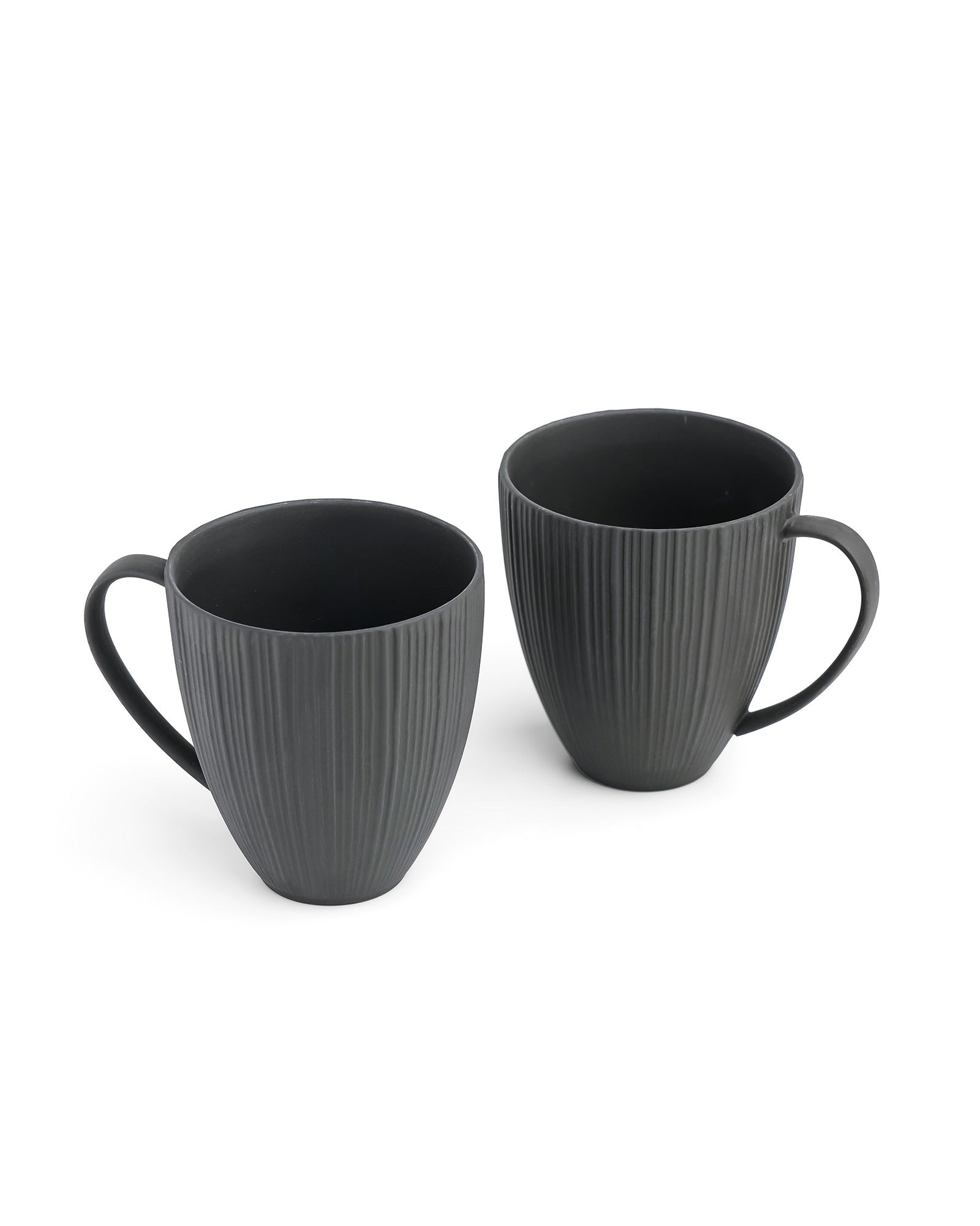Vogue Diamond Fine Porcelain Mug Set of 2 – Faceted Mugs for Stylish Tea & Coffee - Vola Global