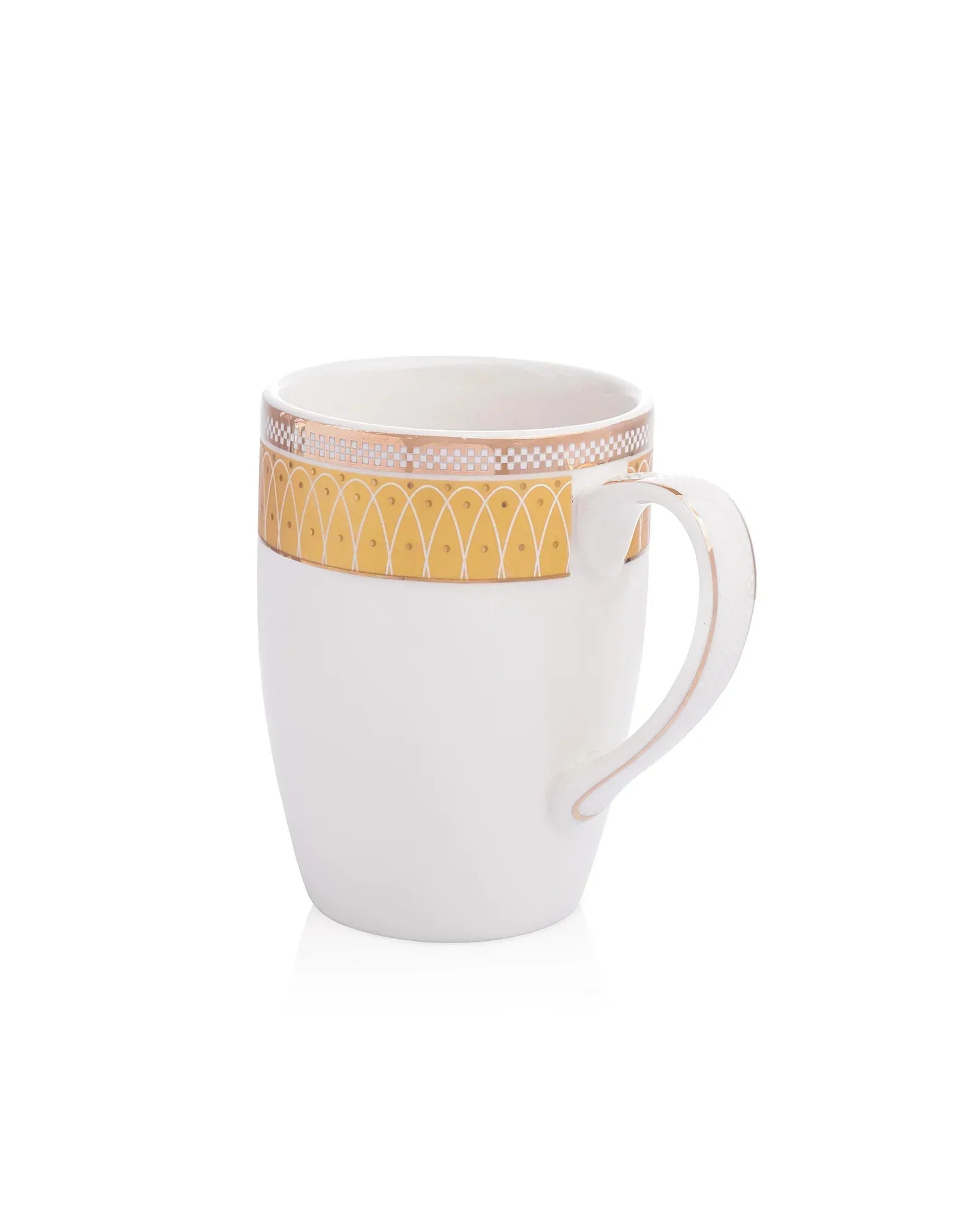 Stellar Collection Fine Porcelain Synergy Mug Set of 2 – Geometric Lines for Tea & Coffee - Vola Global