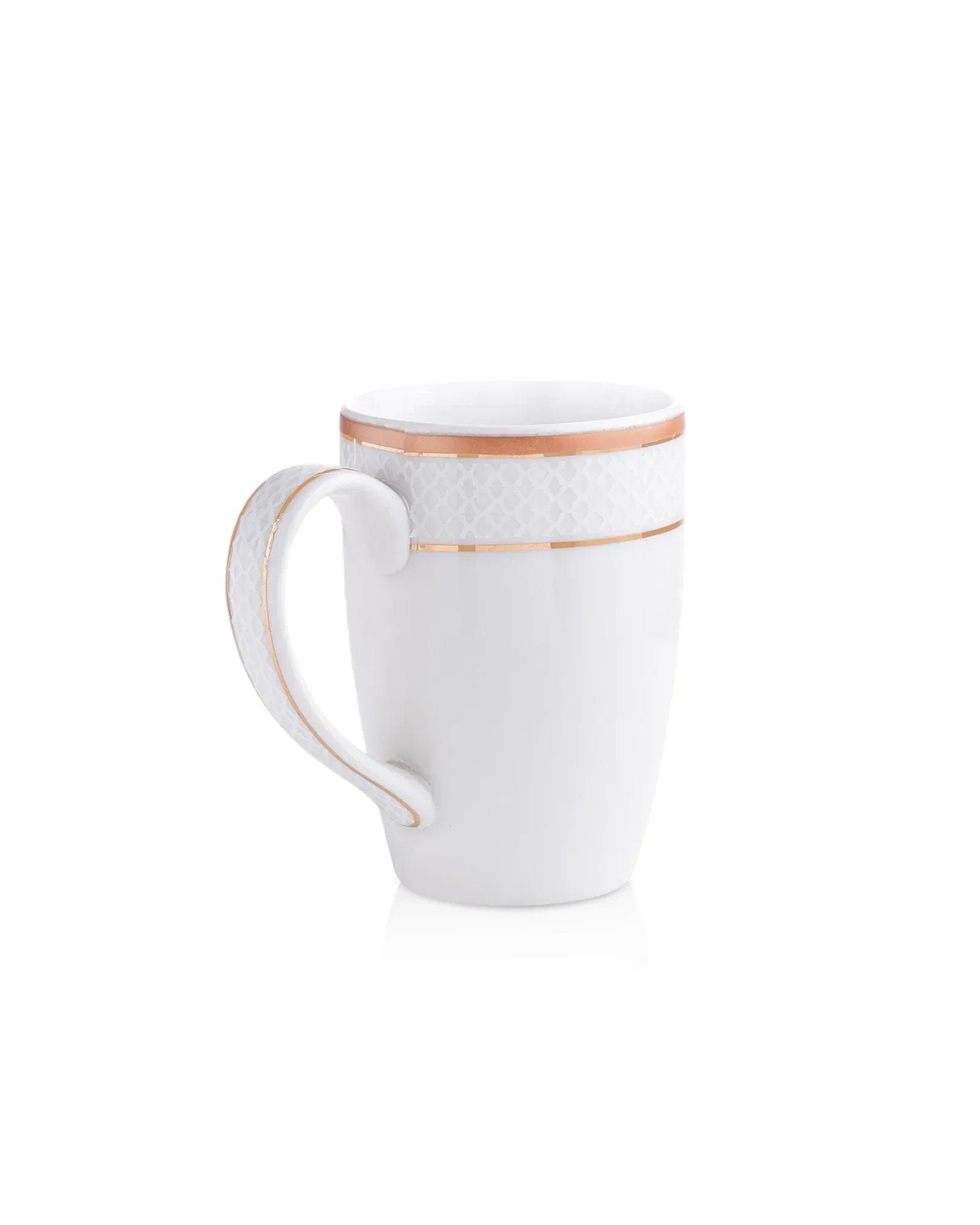 Stellar Collection Fine Porcelain Ogee Mug Set of 2 – Classic Ogee Pattern for Tea & Coffee - Vola Global || Set of 2 * 300ml