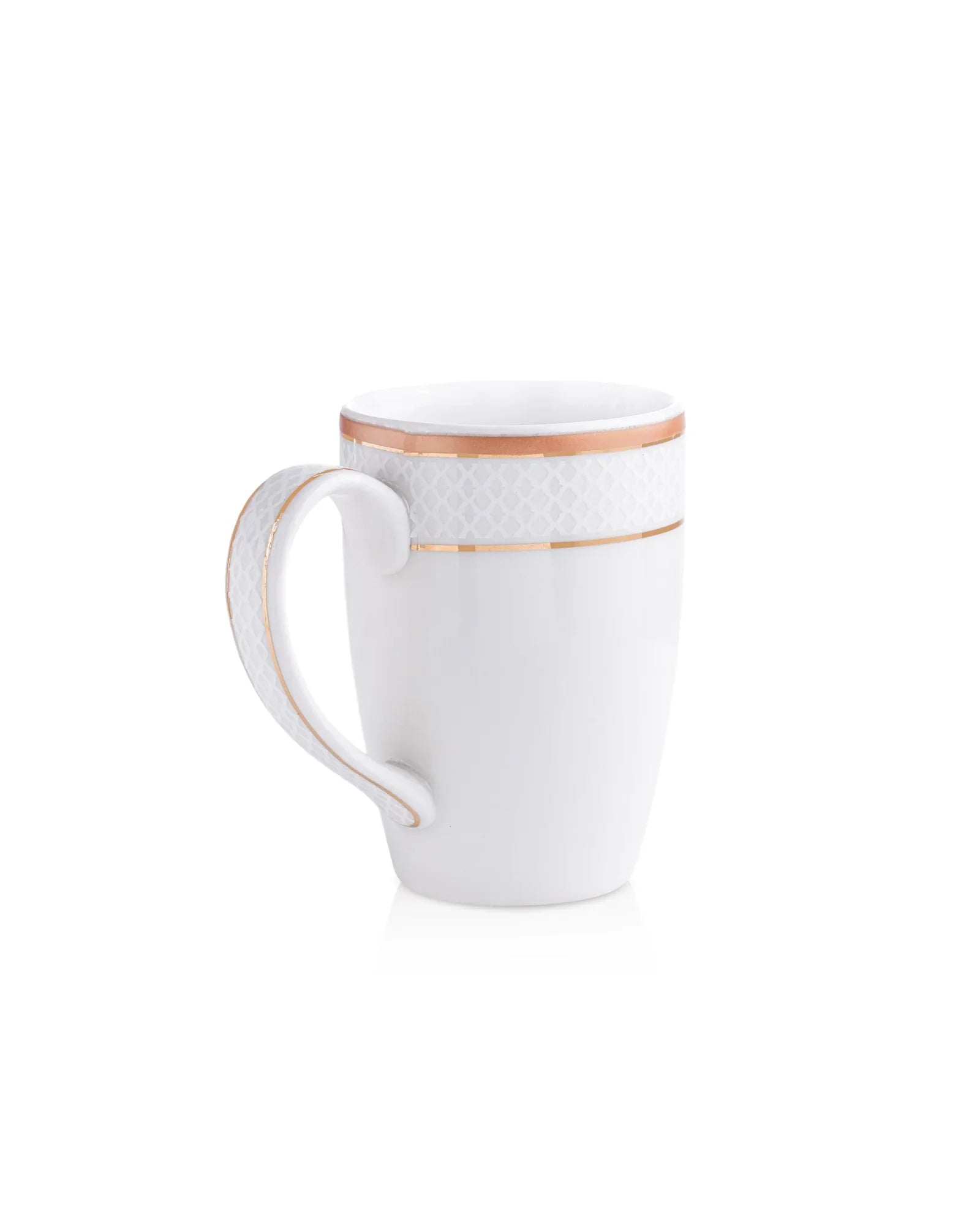 Stellar Collection Fine Porcelain Ogee Mug Set of 2 – Classic Ogee Pattern for Tea & Coffee - Vola Global || Set of 2 * 230ml