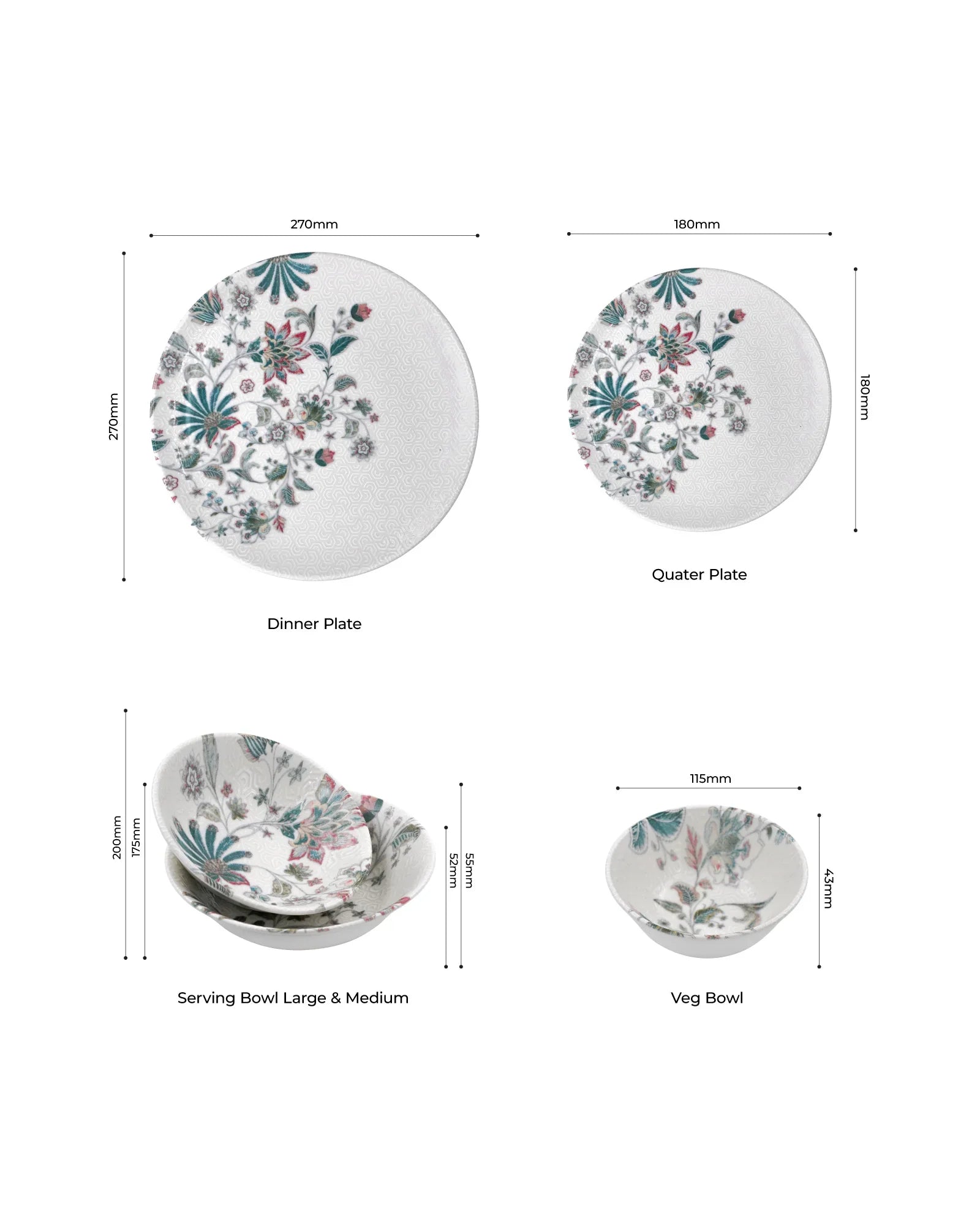 Pixel Nebula 20-Piece Dinnerware Set – Elegant Porcelain with Celestial Design - Vola Global