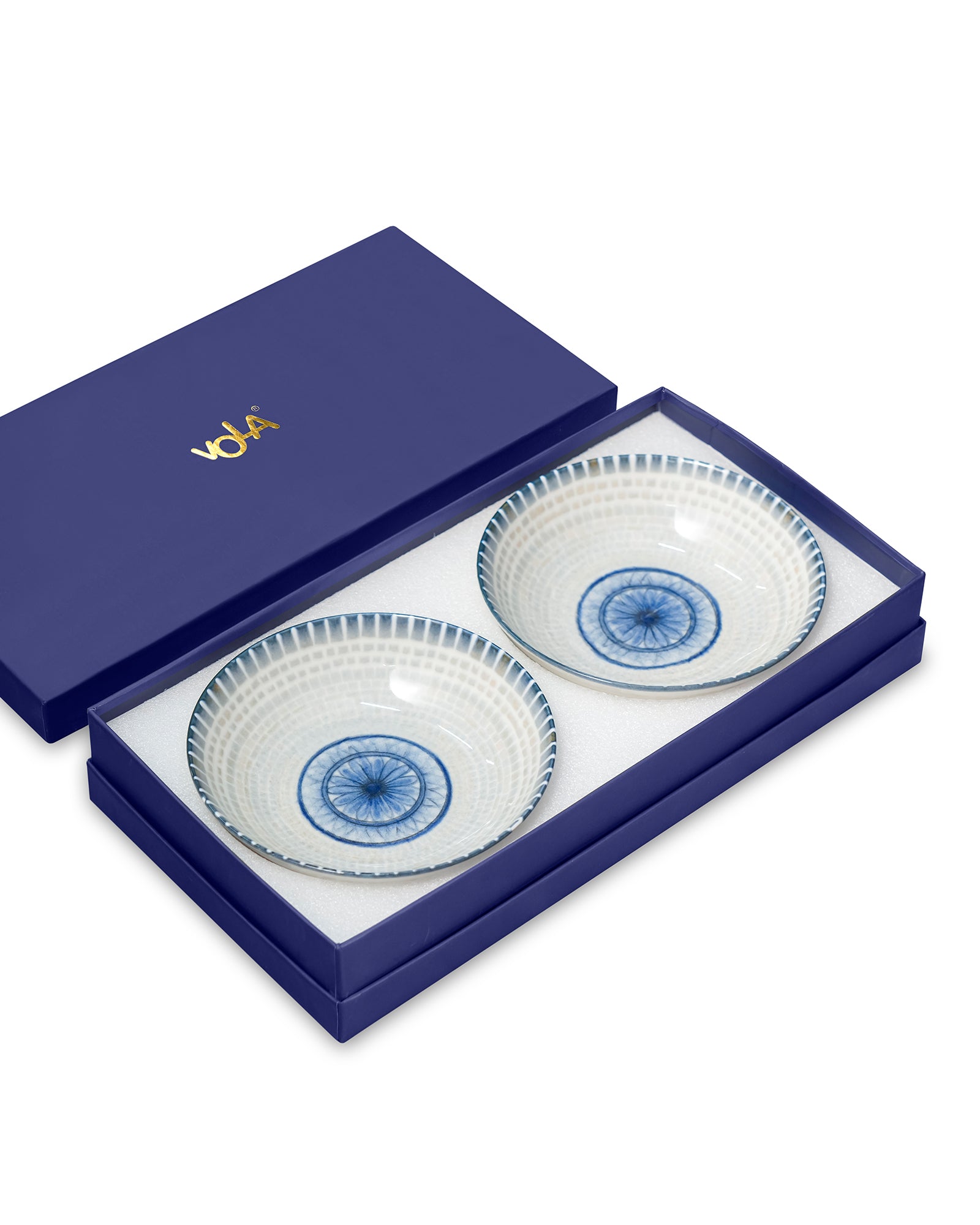 Pixel Collection Coupe Deep Plate Set of 2 – 18cm Premium Porcelain Serving Plates