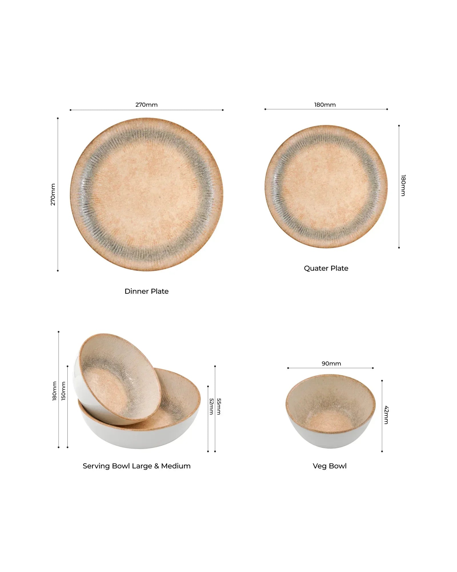 Pixel Nebula Fine Porcelain Dinnerware Set of 20 – Celestial-Inspired Design - Vola Global