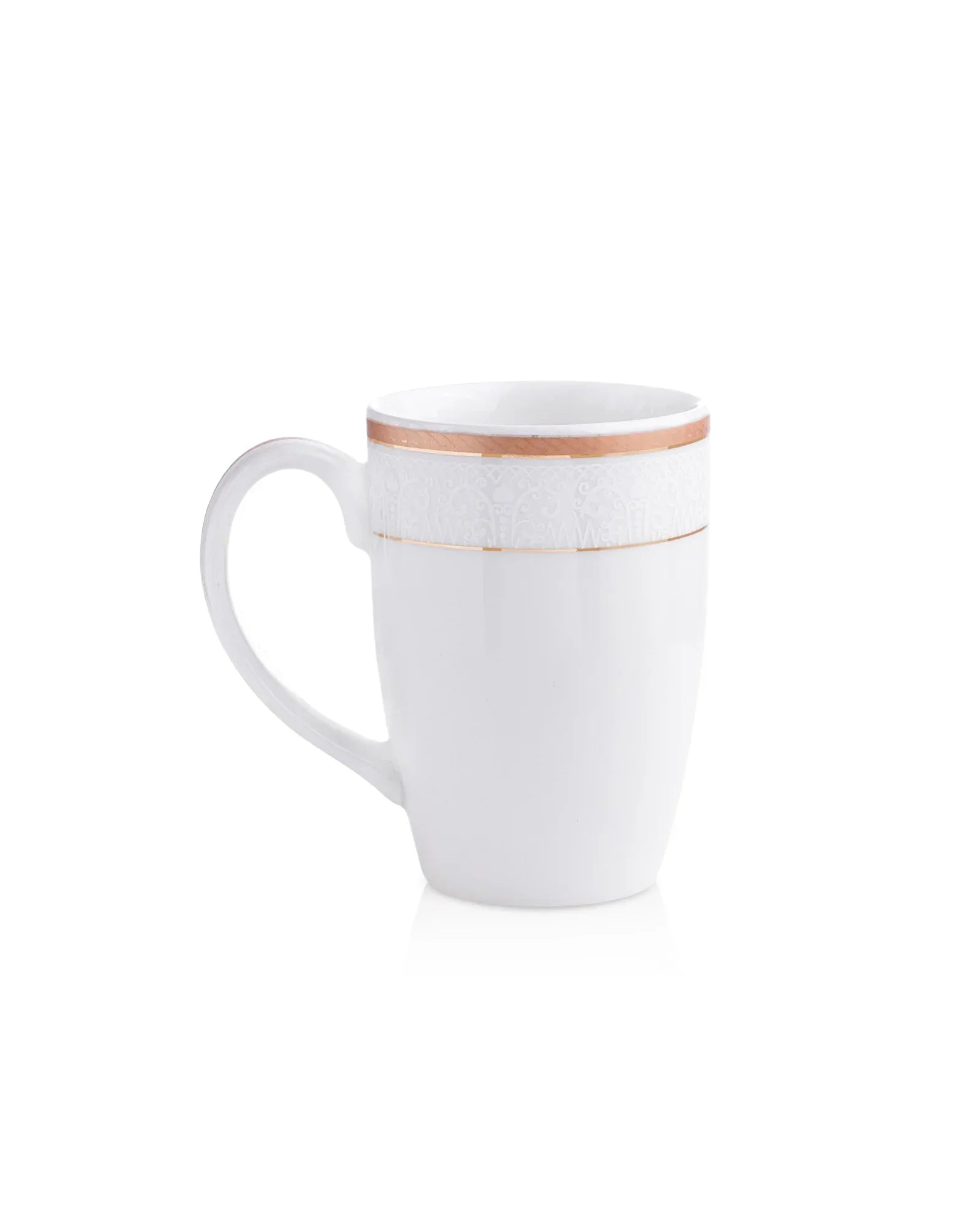 Stellar Collection Fine Porcelain Scallop Mug Set of 2 – Elegant Scalloped Texture for Tea & Coffee - Vola Global