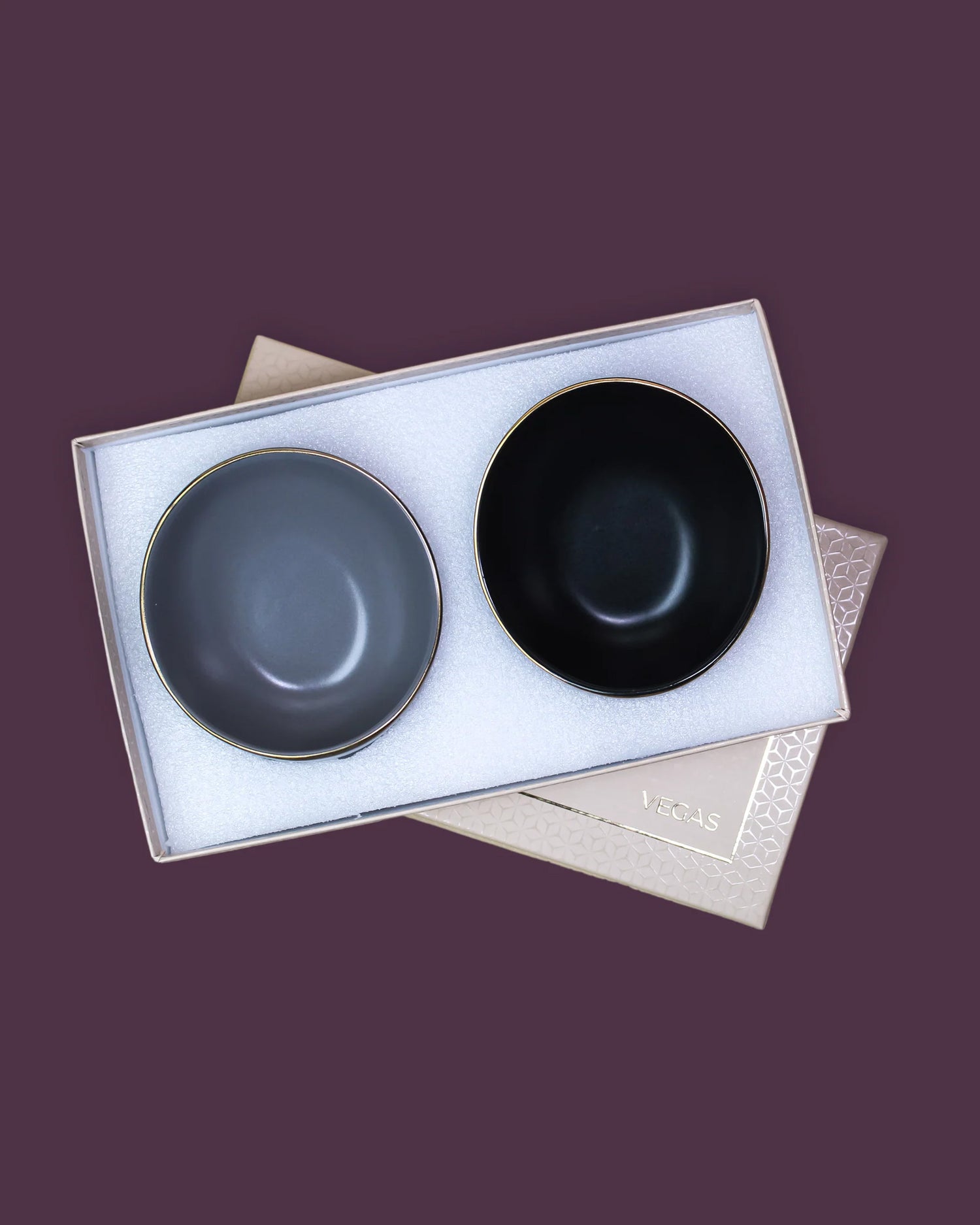 Black and Pebble Grey || Bloom Vegas Ladle Bowl - Serving Elegance in Every Scoop