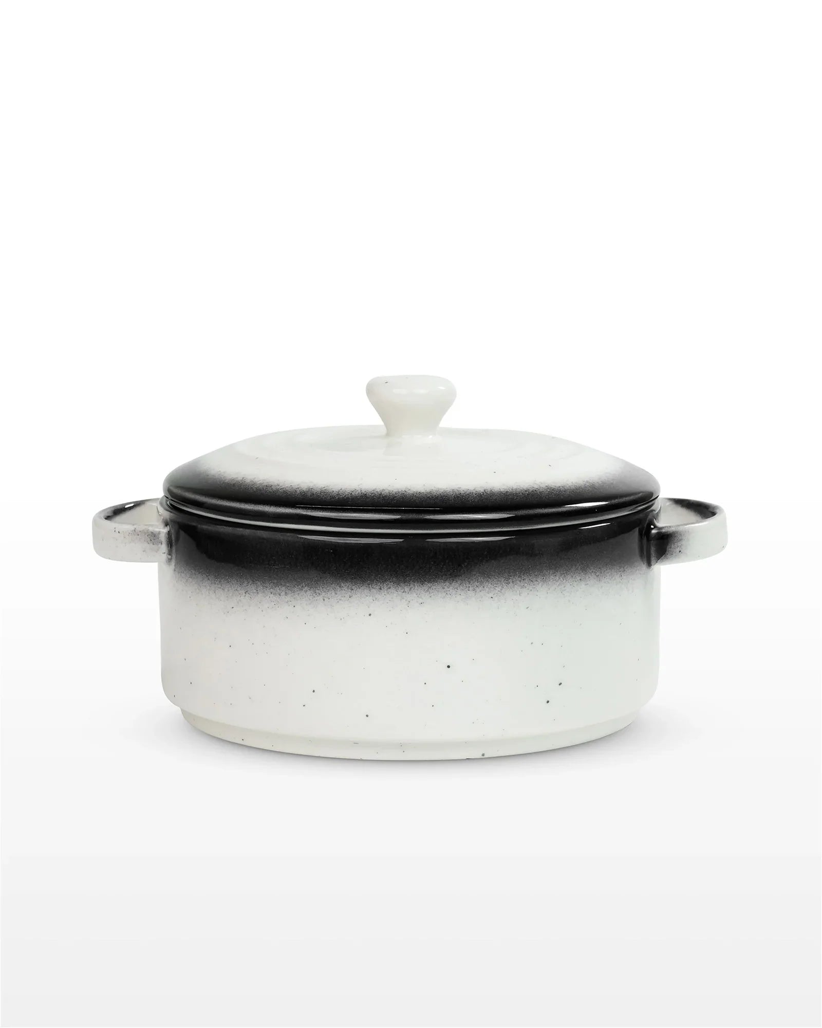 Prisma Fine Porcelain Round Casserole Set with Lids (10 cm, 12 cm & 14 cm) – Ash Grey Cook & Serve - Vola Global