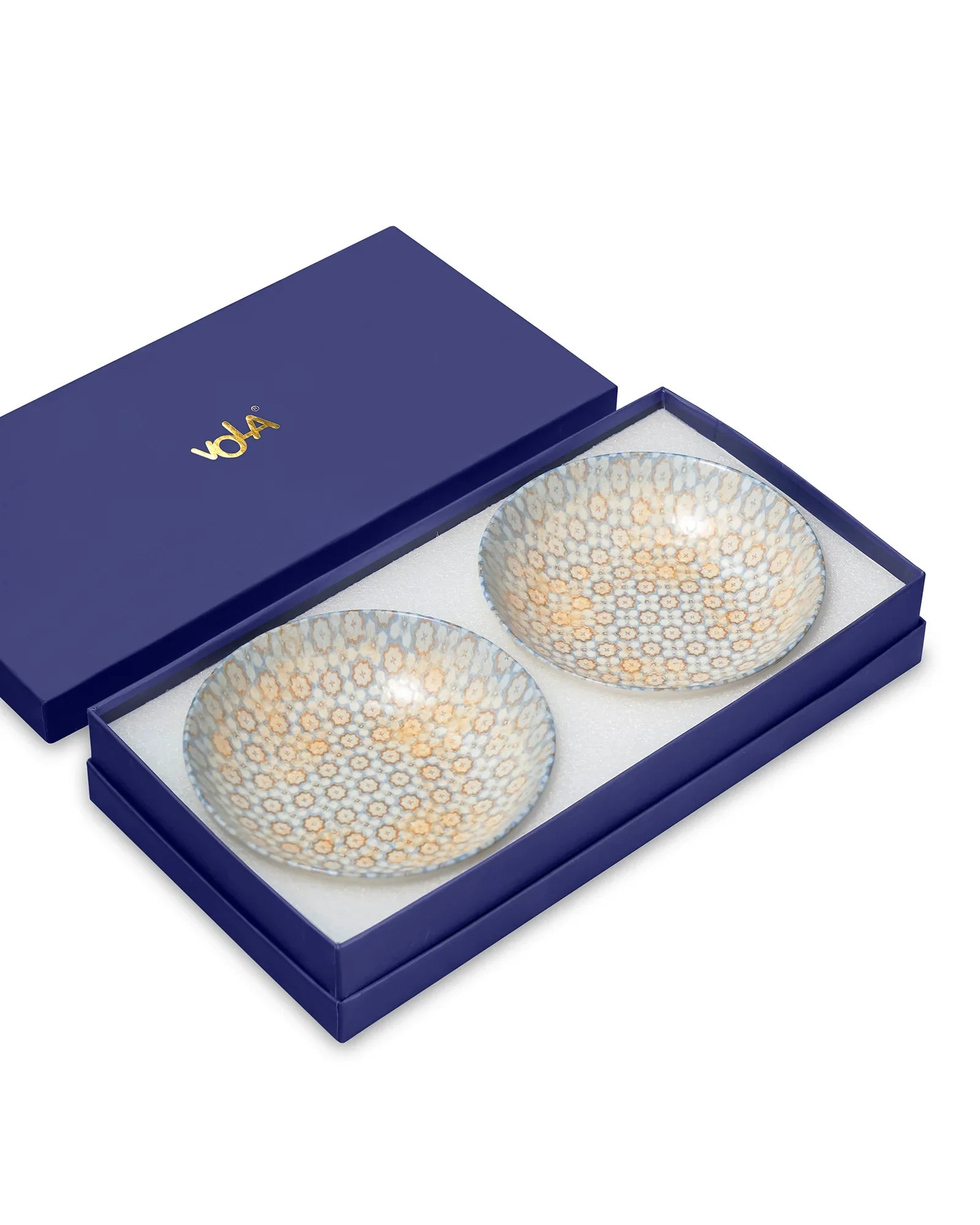 Pixel Collection Coupe Deep Plate Set of 2 – 18cm Premium Porcelain Serving Plates