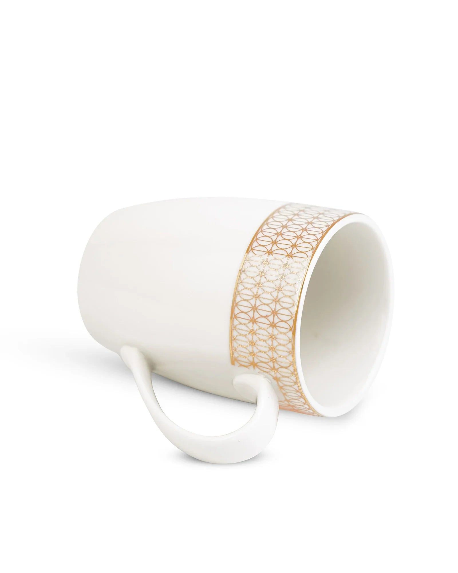 Ornate Fine Porcelain Mug Set of 2 – Luxurious Coffee & Tea Mugs with Intricate Detailing - Vola Global