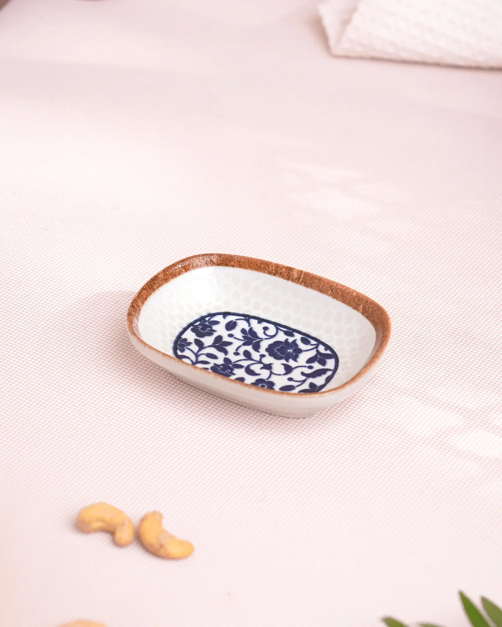 Pixel Rectangle Bowl Set of 6 – 12 cm Elegant Fine Porcelain Snack & Dip Bowls - Vola Global