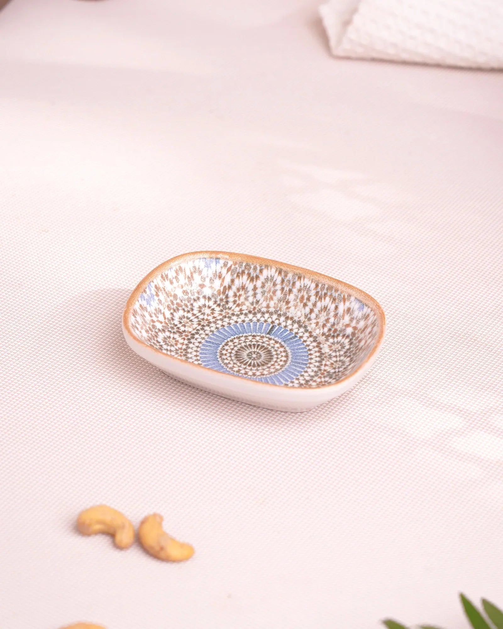 Pixel Rectangle Bowl Set of 6 – 12 cm Elegant Fine Porcelain Snack & Dip Bowls - Vola Global