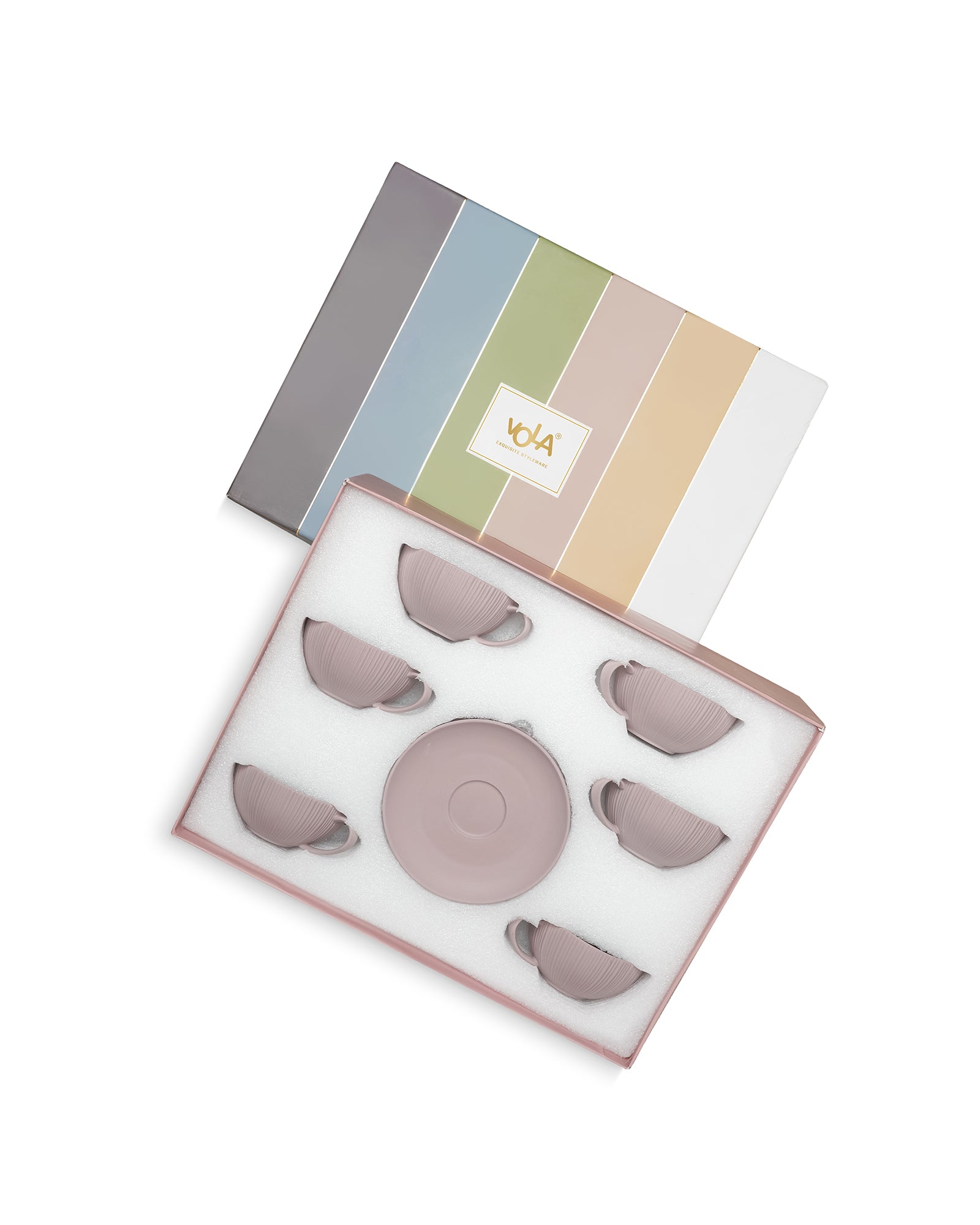 Vogue Coupe Fine Porcelain Cup & Saucer Set of 12 – Sleek Contemporary Design for Tea & Coffee