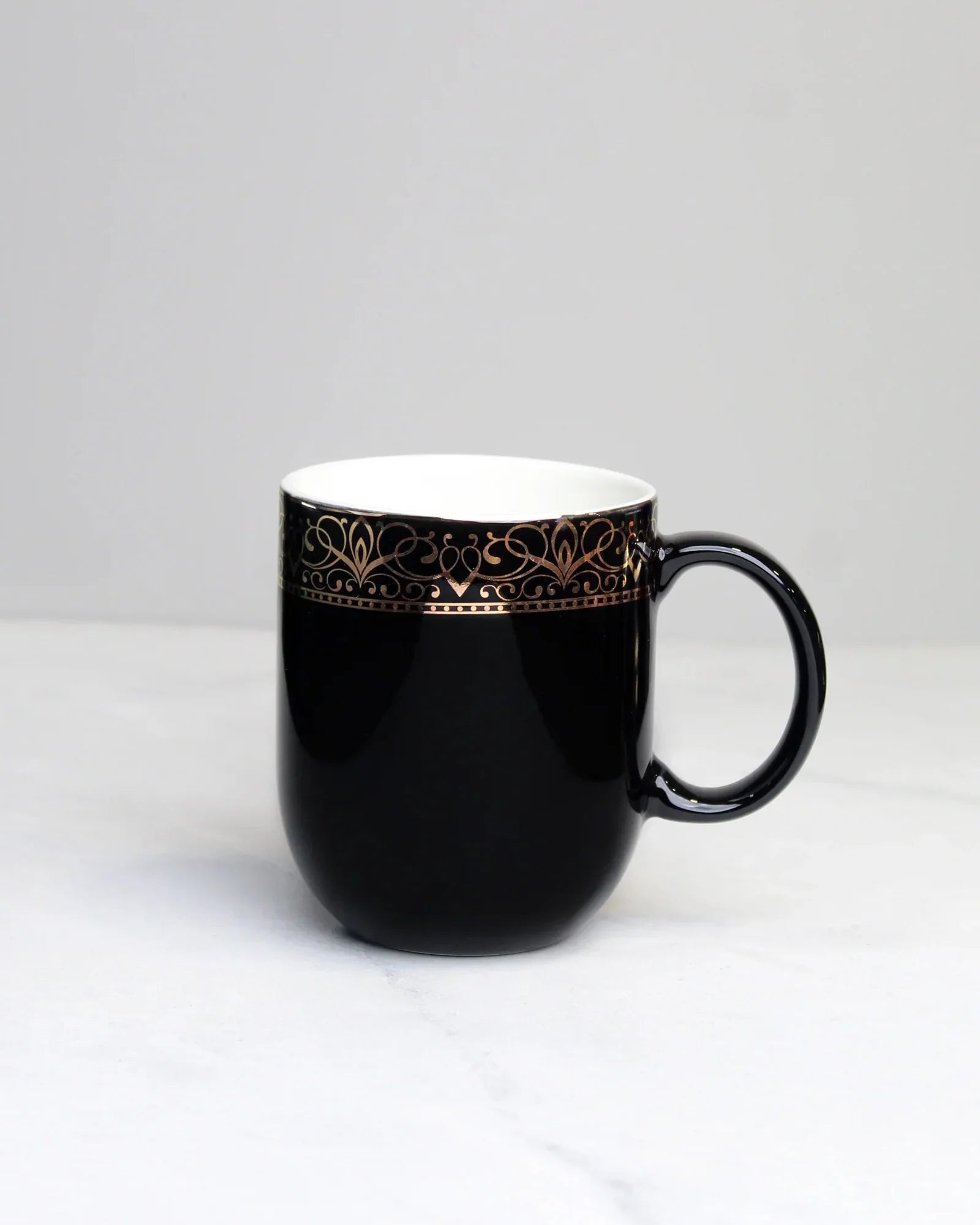Heritage Sparkle Fine Porcelain Mug Set of 6 – Superior Finish in Trendy Hues - Vola Global