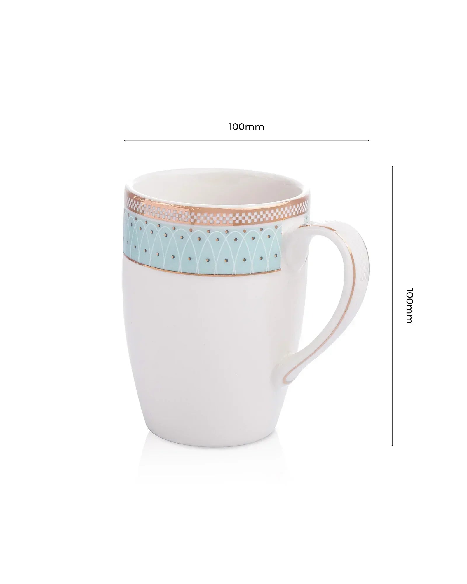 Stellar Collection Fine Porcelain Synergy Mug Set of 2 – Geometric Lines for Tea & Coffee - Vola Global
