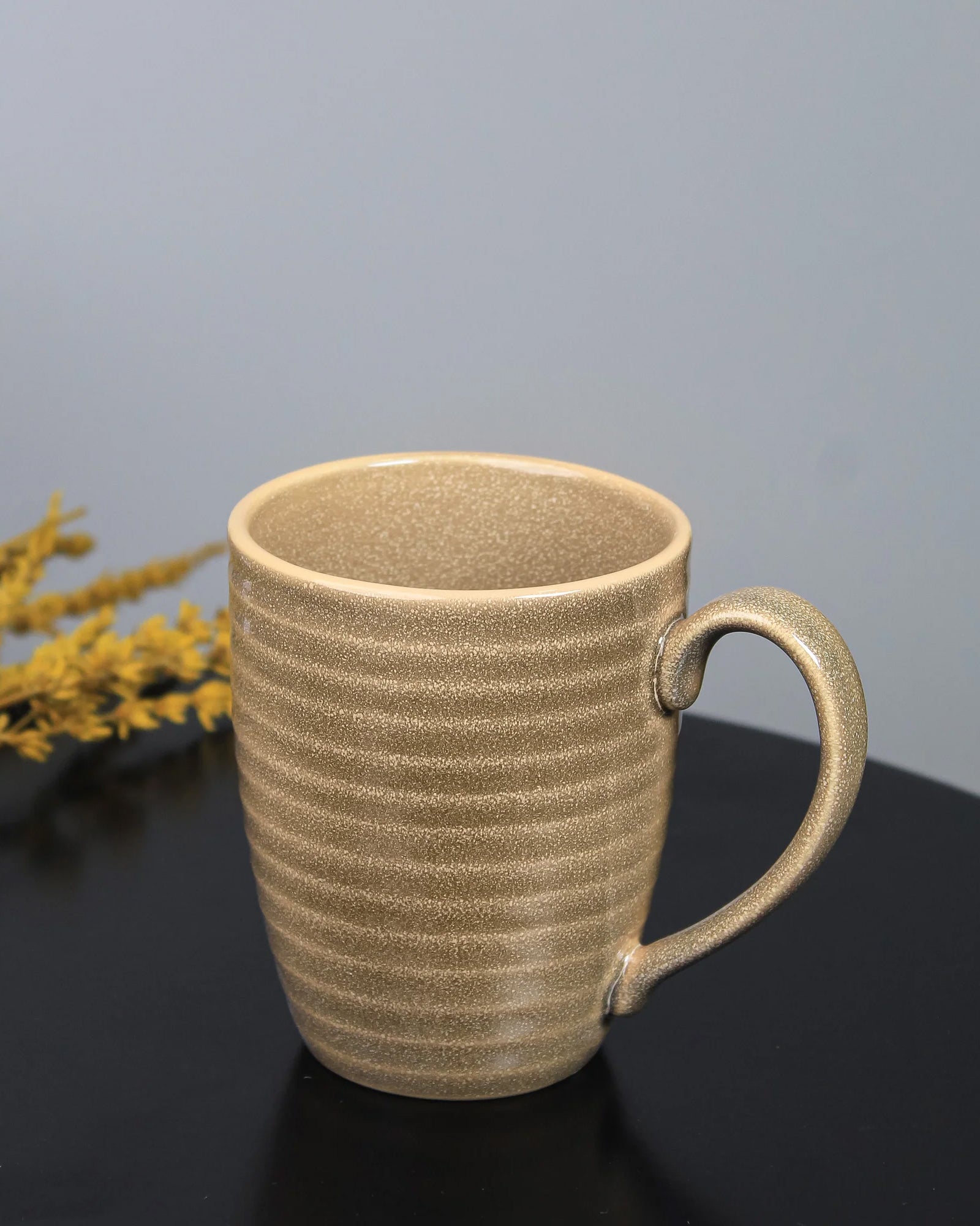 SEPIA BROWN / Single * 300ml || Organic Porcelain Coffee Mug | Natural Colors