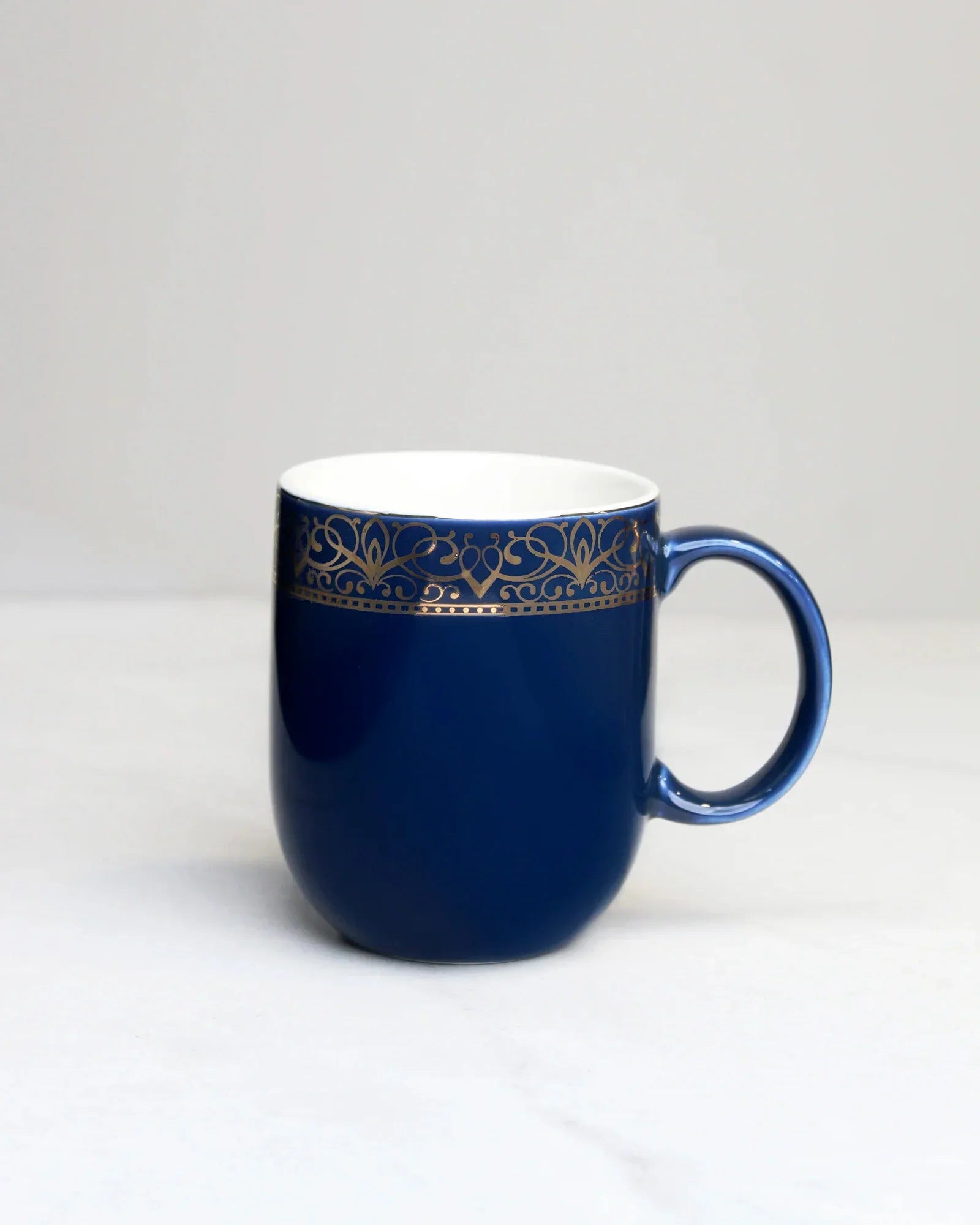Heritage Sparkle Fine Porcelain Mug Set of 6 – Superior Finish in Trendy Hues - Vola Global