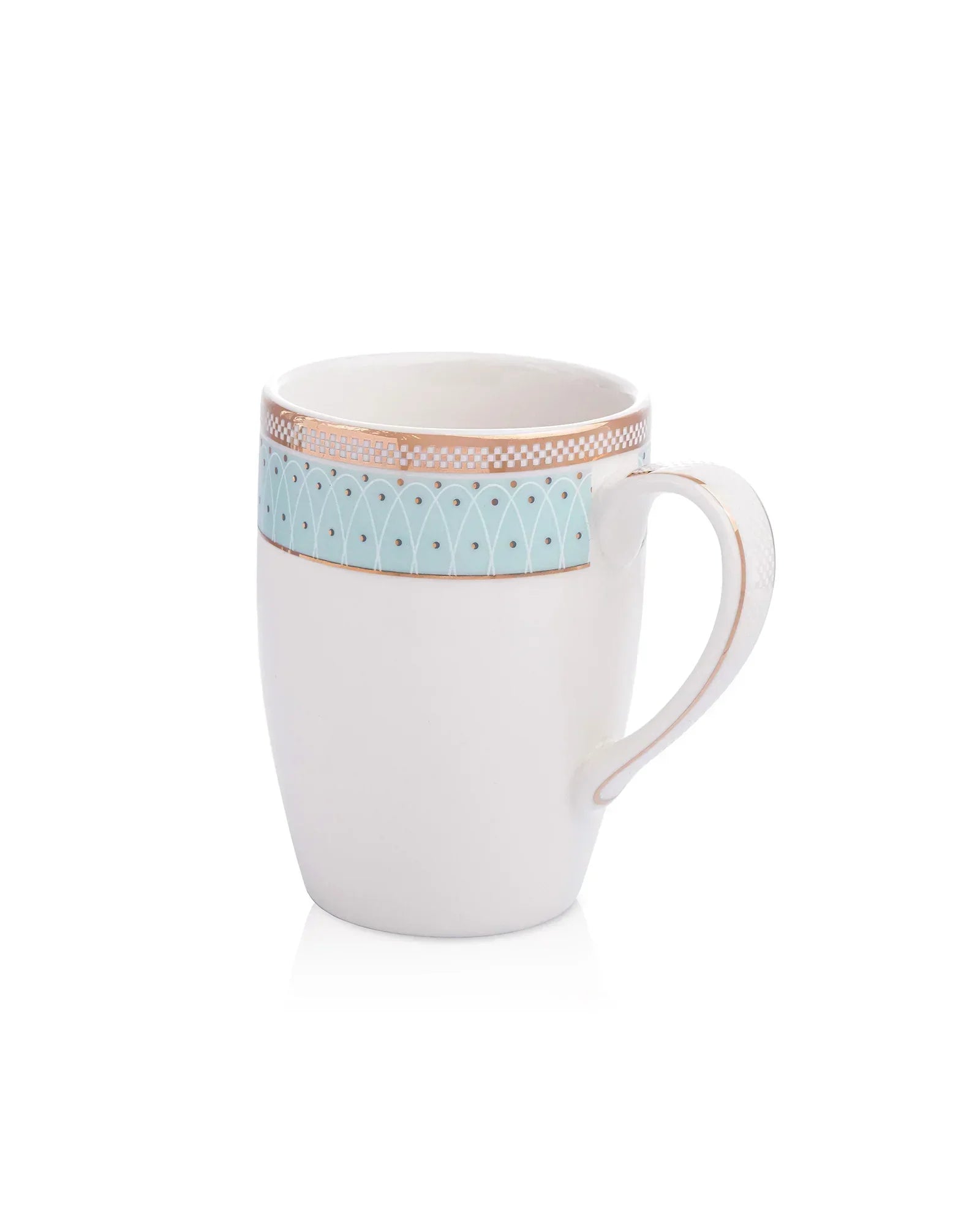 Stellar Collection Fine Porcelain Synergy Mug Set of 2 – Geometric Lines for Tea & Coffee - Vola Global