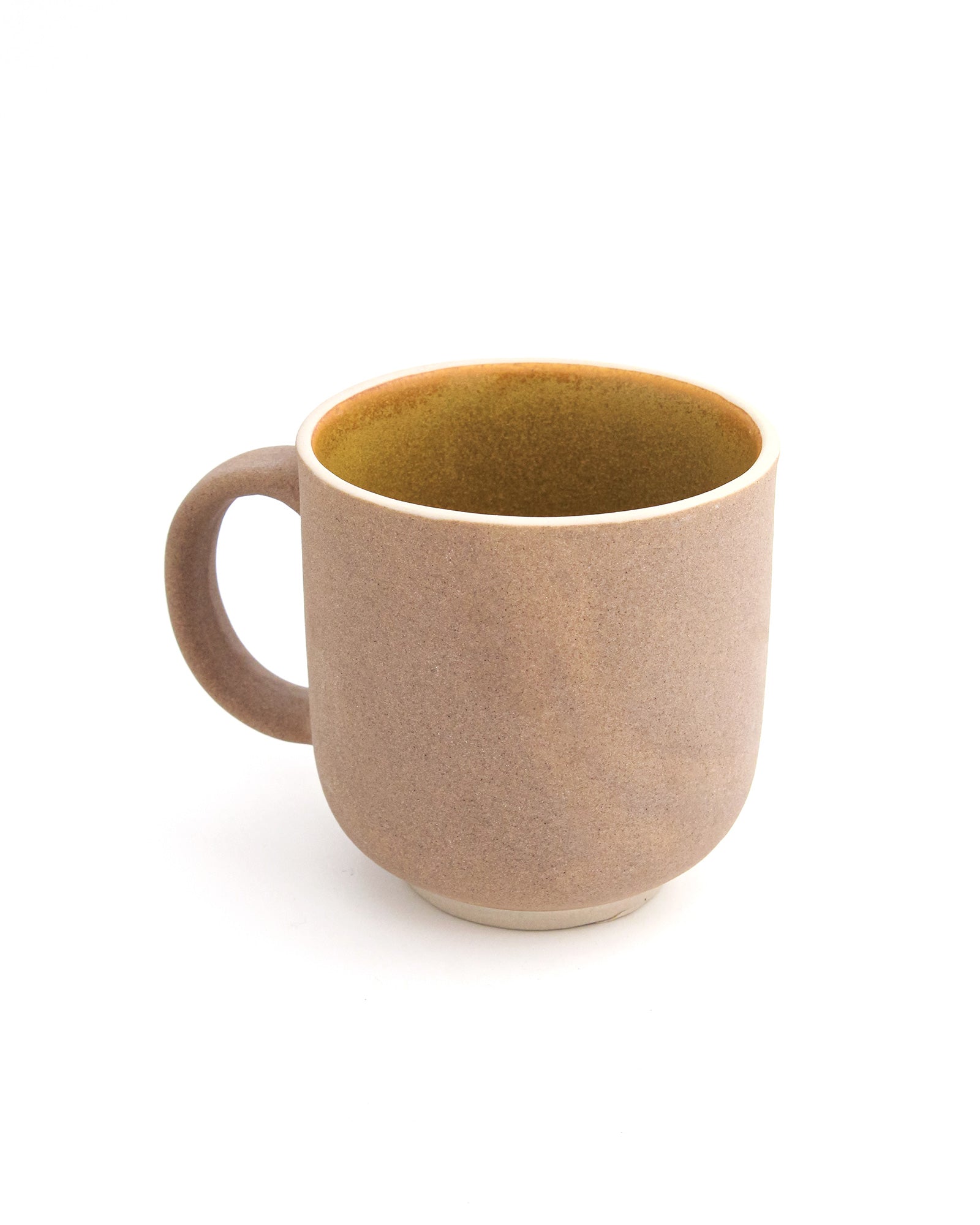 SPICY MUSTARD / Single pc * 450ml || 450 ml Elemental Shades Mug – Large matte porcelain mug in earthy tones for coffee or tea