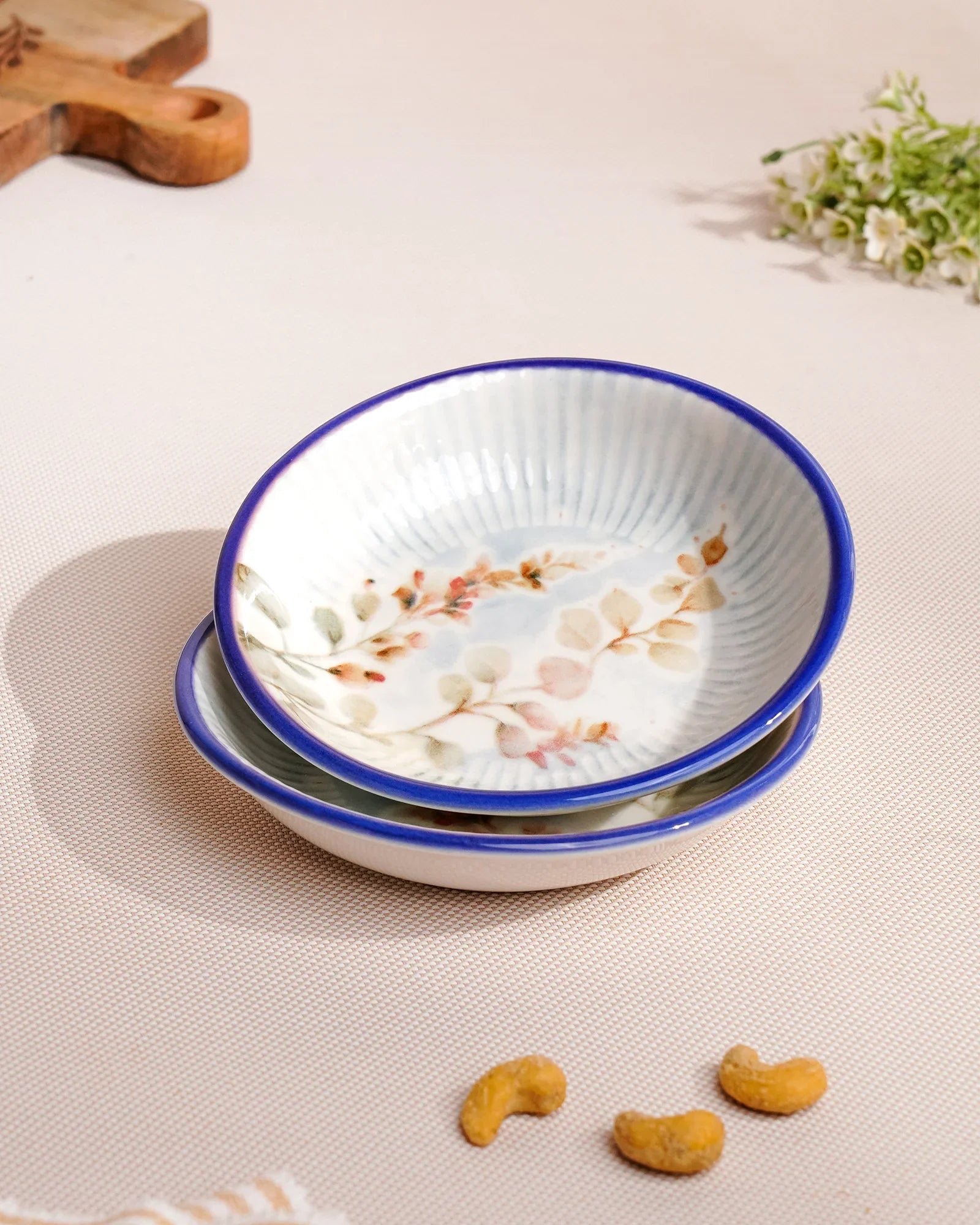 Pixel Chat Plate Set of 2 – Elegant Fine Porcelain Snack Plates with Modern Pixel Design - Vola Global