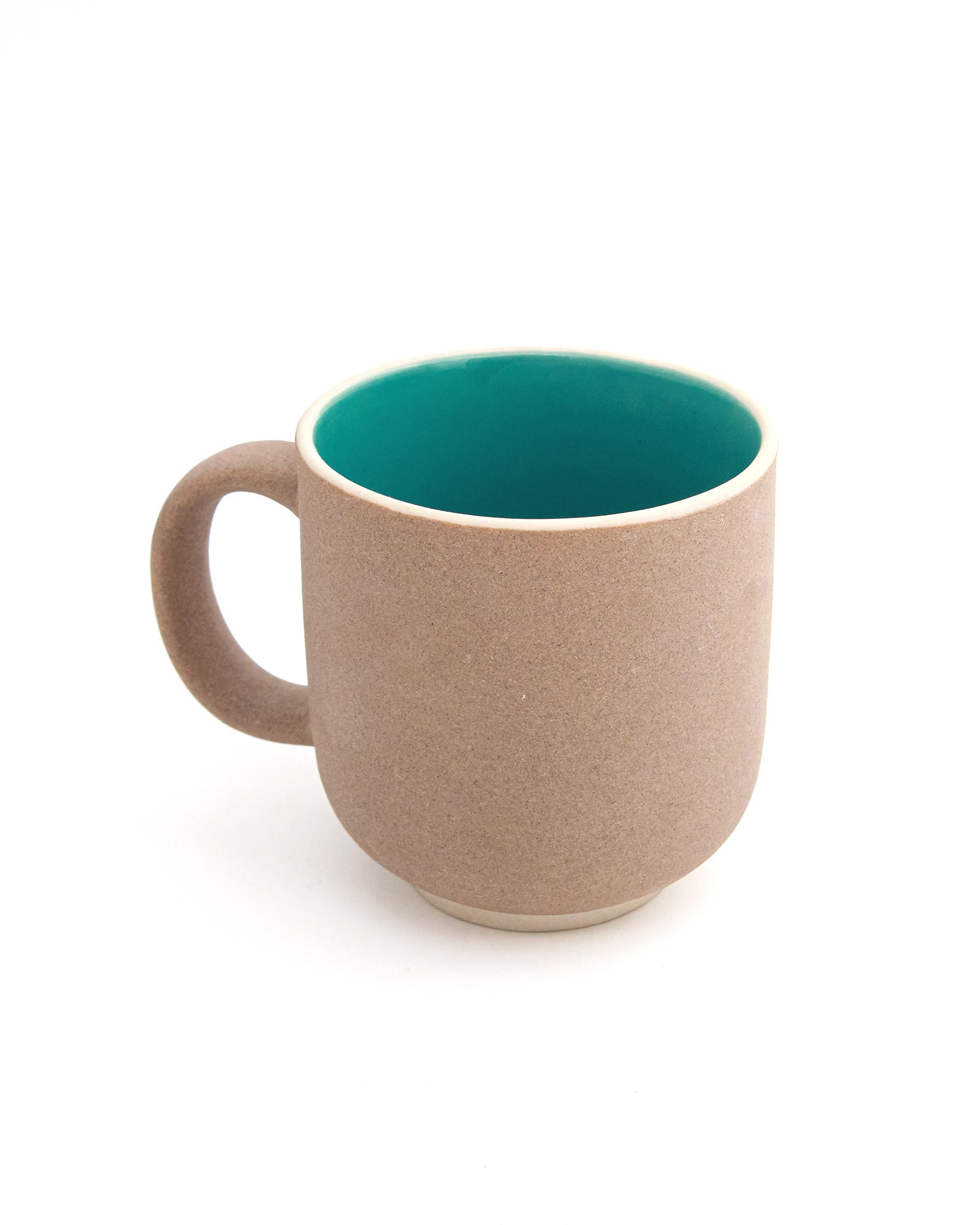 DARK CYAN / Single pc * 450ml || 450 ml Elemental Shades Mug – Large matte porcelain mug in earthy tones for coffee or tea
