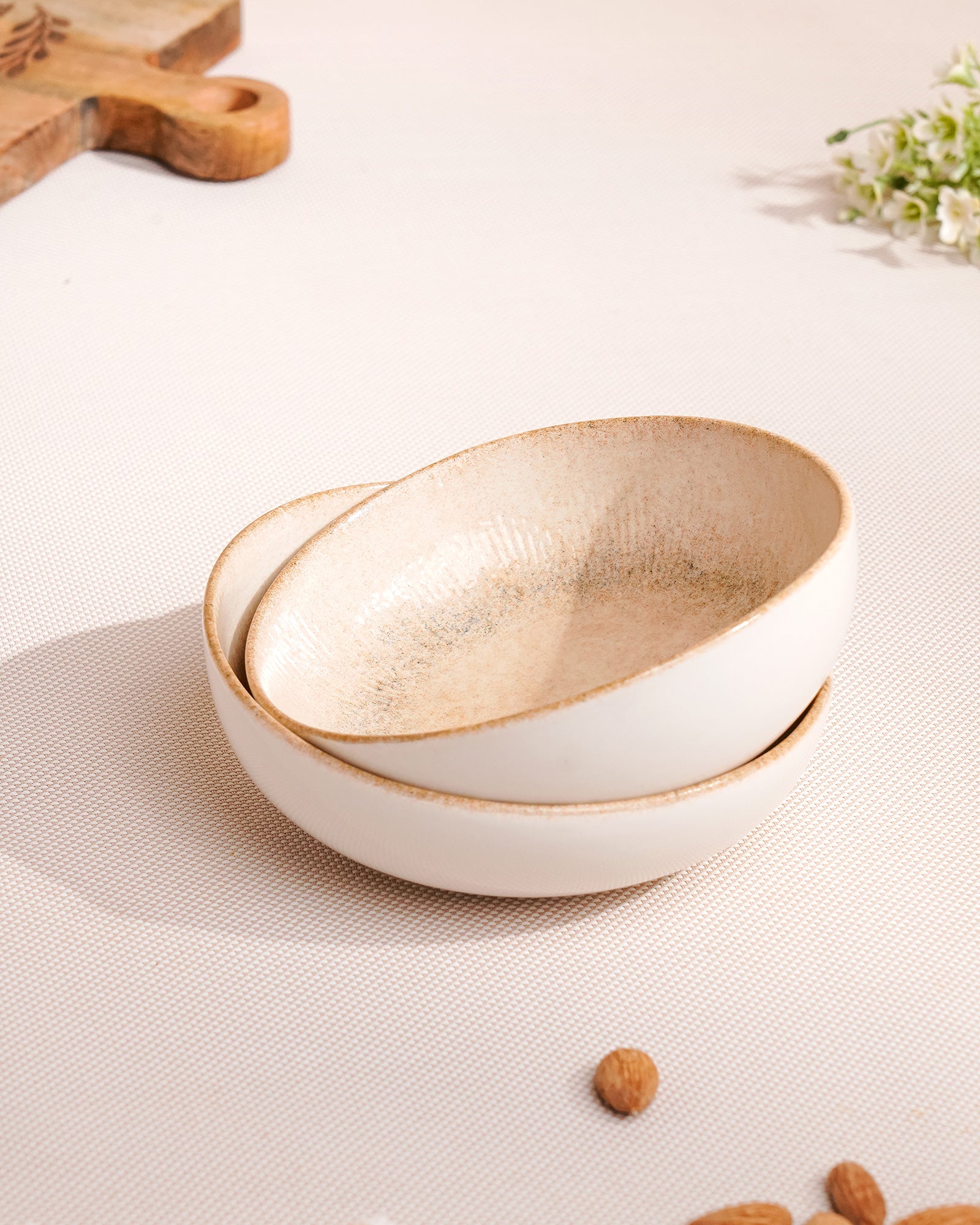 Pixel Round Elevated Fine Porcelain Bowl – 14 cm Modern Serving Bowl with Pixel Design - Vola Global