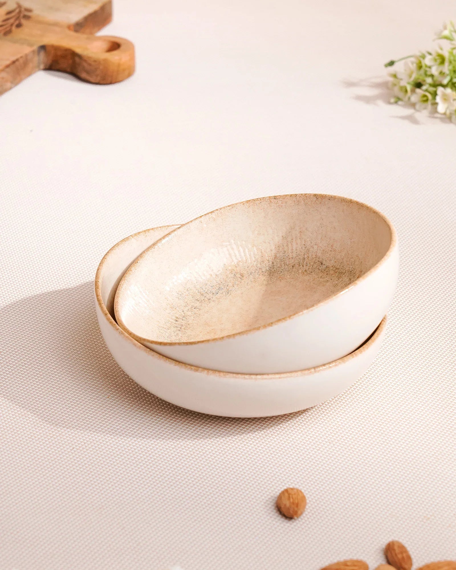 Pixel Round Elevated Fine Porcelain Bowl – 14 cm Modern Serving Bowl with Pixel Design - Vola Global