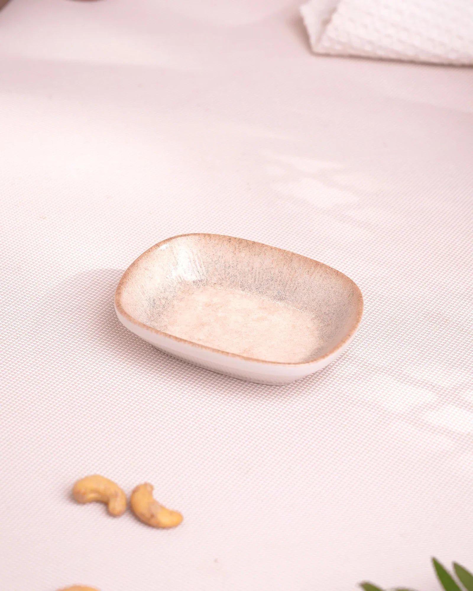 Pixel Rectangle Bowl Set of 6 – 12 cm Elegant Fine Porcelain Snack & Dip Bowls - Vola Global