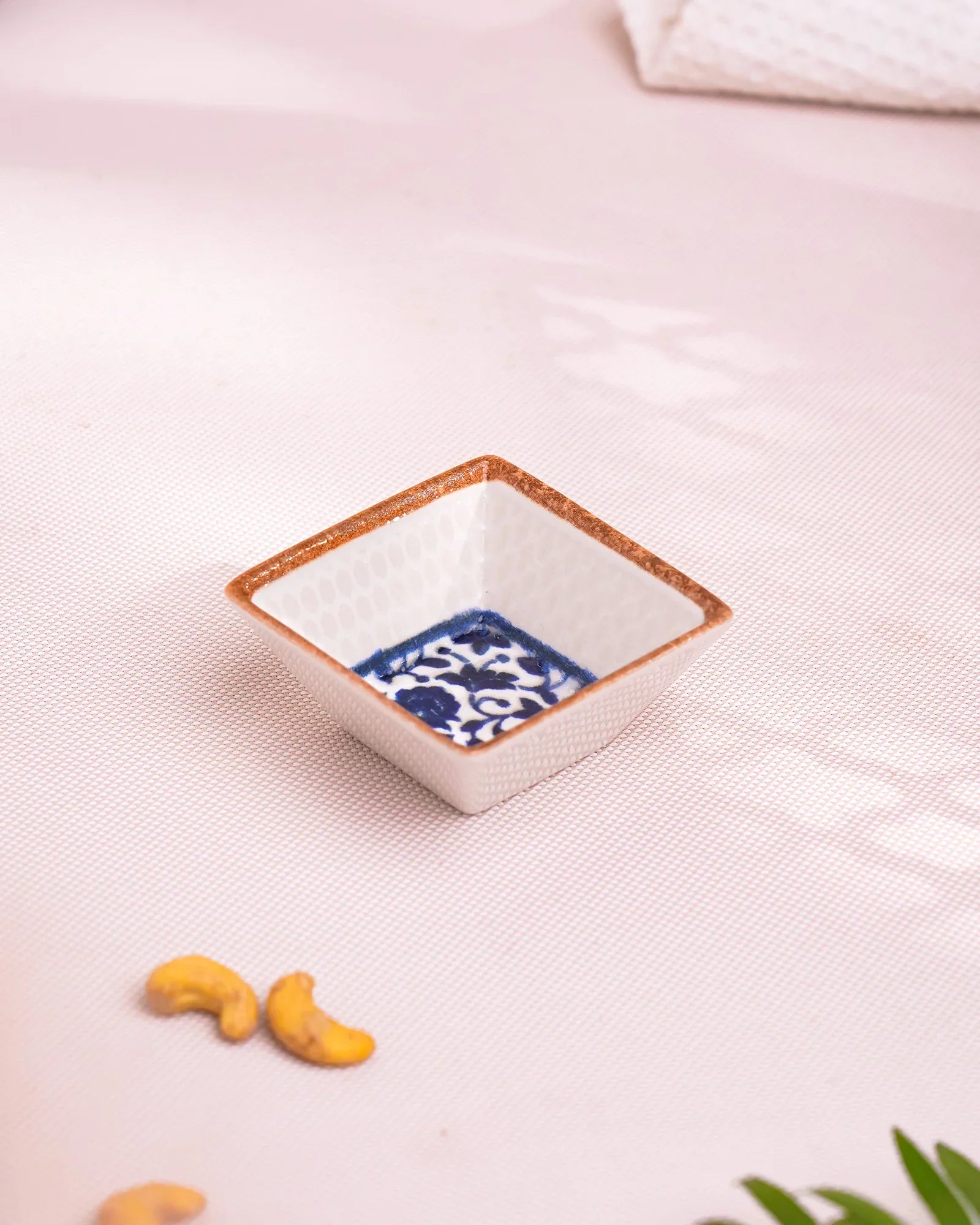 Pixel Edge Bowl Set of 6 – Elegant Fine Porcelain Bowls for Snacks - Vola Global