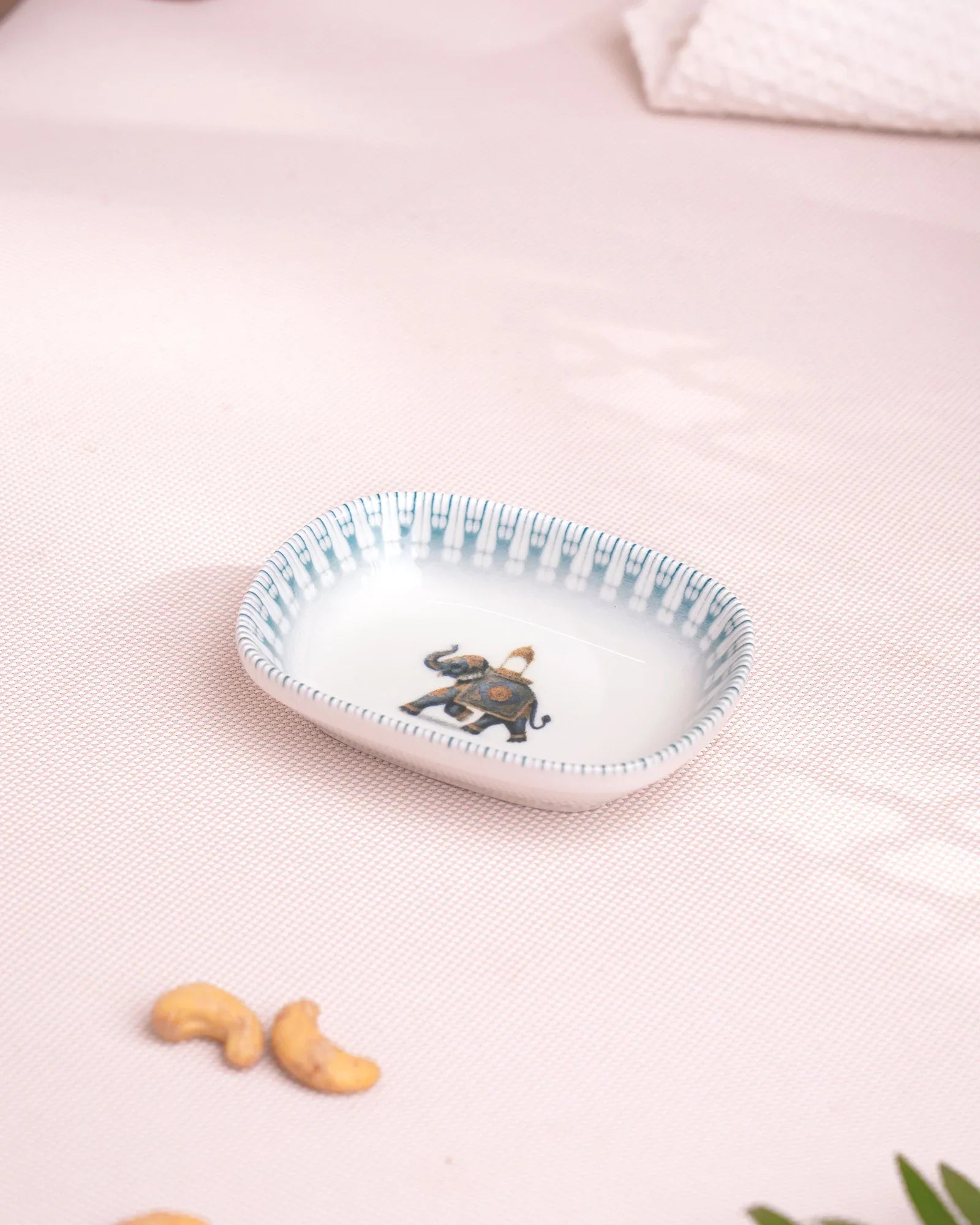 Pixel Rectangle Bowl Set of 6 – 12 cm Elegant Fine Porcelain Snack & Dip Bowls - Vola Global