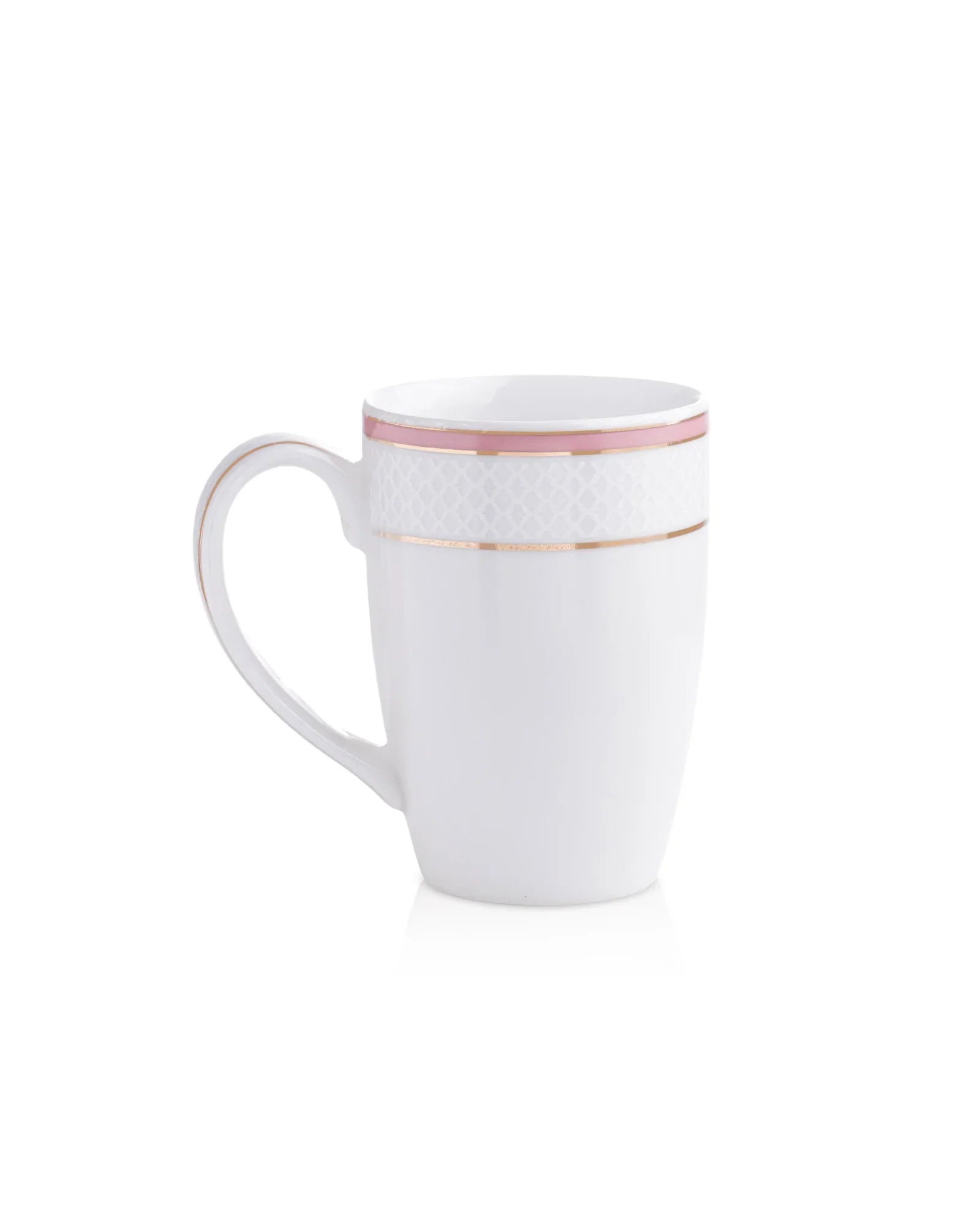 Stellar Collection Fine Porcelain Ogee Mug Set of 2 – Classic Ogee Pattern for Tea & Coffee - Vola Global || Set of 2 * 230ml