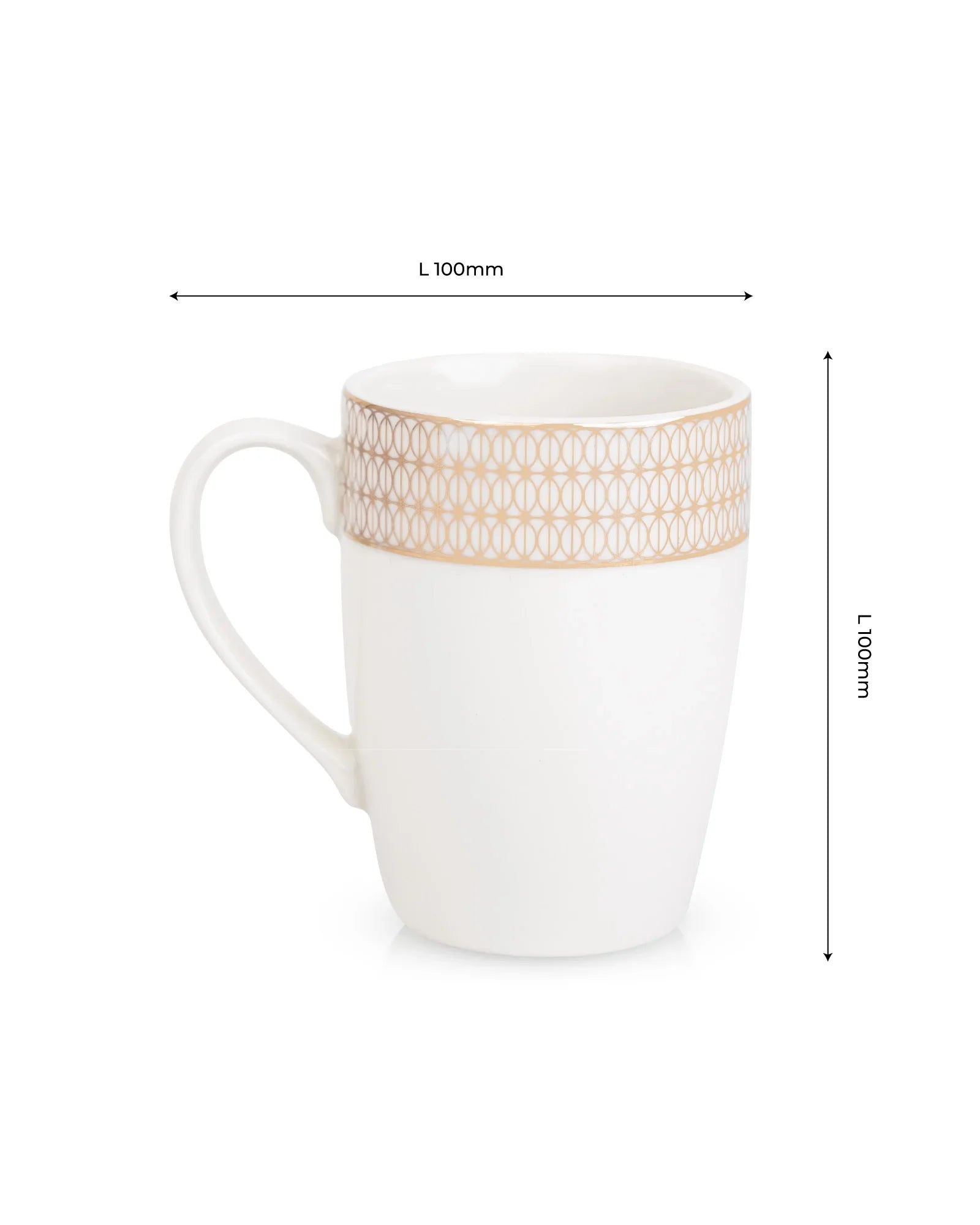 Ornate Fine Porcelain Mug Set of 2 – Luxurious Coffee & Tea Mugs with Intricate Detailing - Vola Global