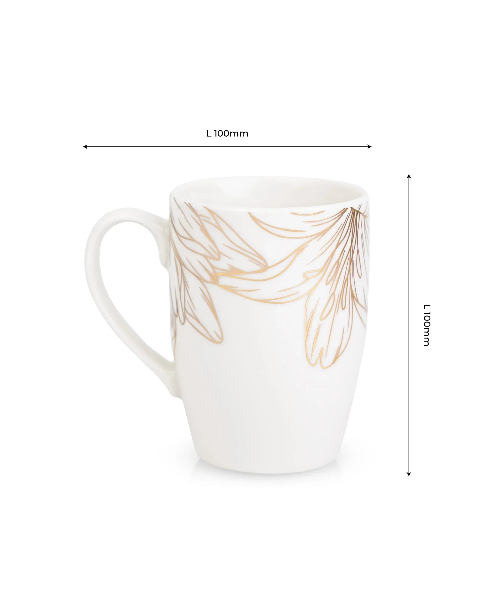 Fiori Fine Porcelain Mug Set of 2 – Elegant Floral Mugs for Coffee & Tea - Vola Global